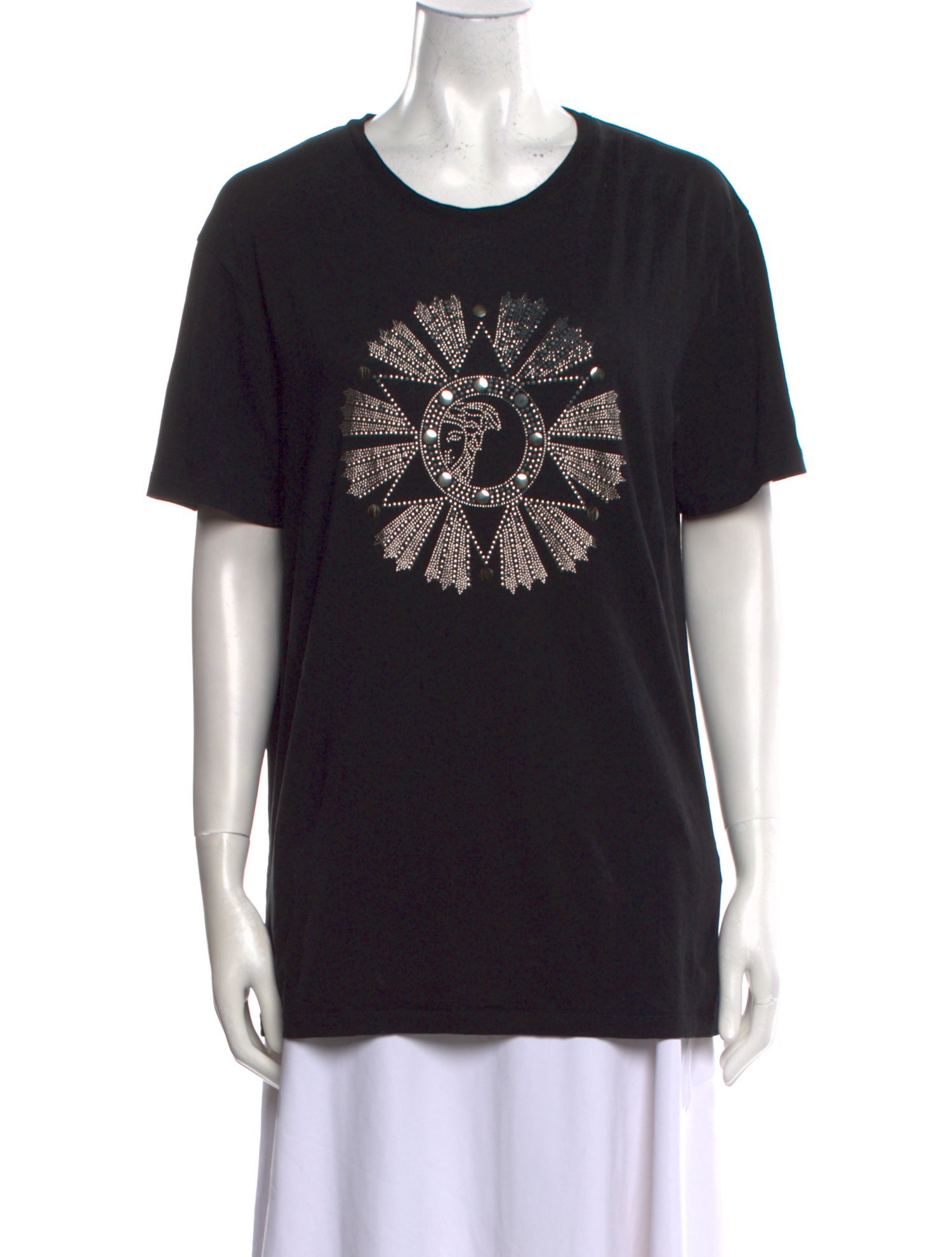 Versace Collection Graphic Print Crew Neck T-Shirt