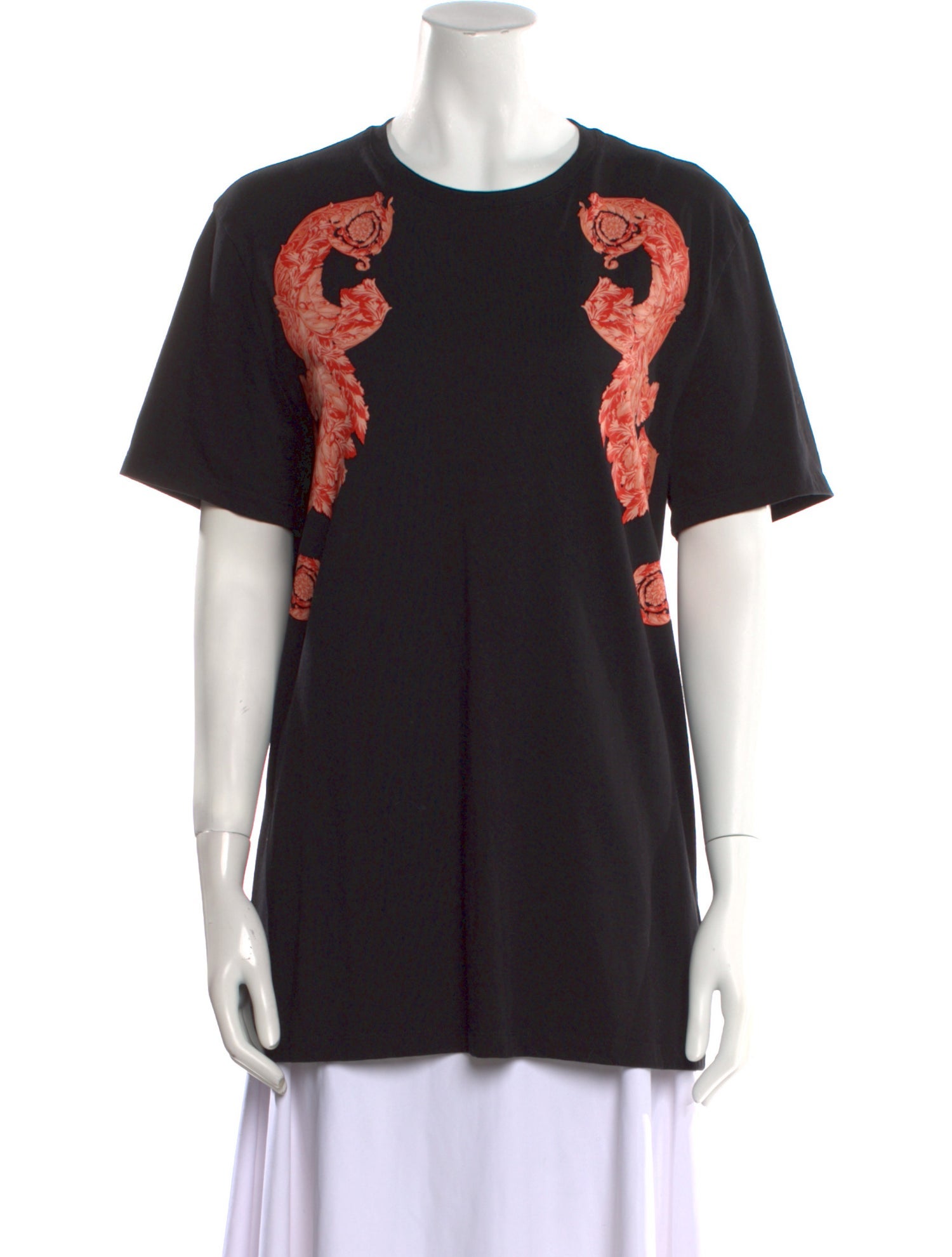 Versace Collection Graphic Print Crew Neck T-Shirt