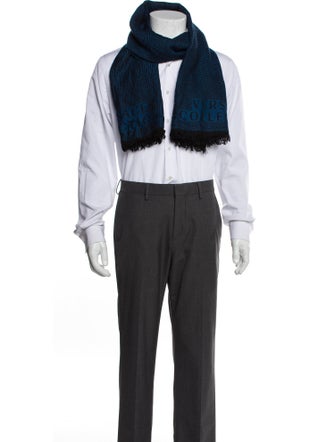 Versace Collection Wool Printed Scarf