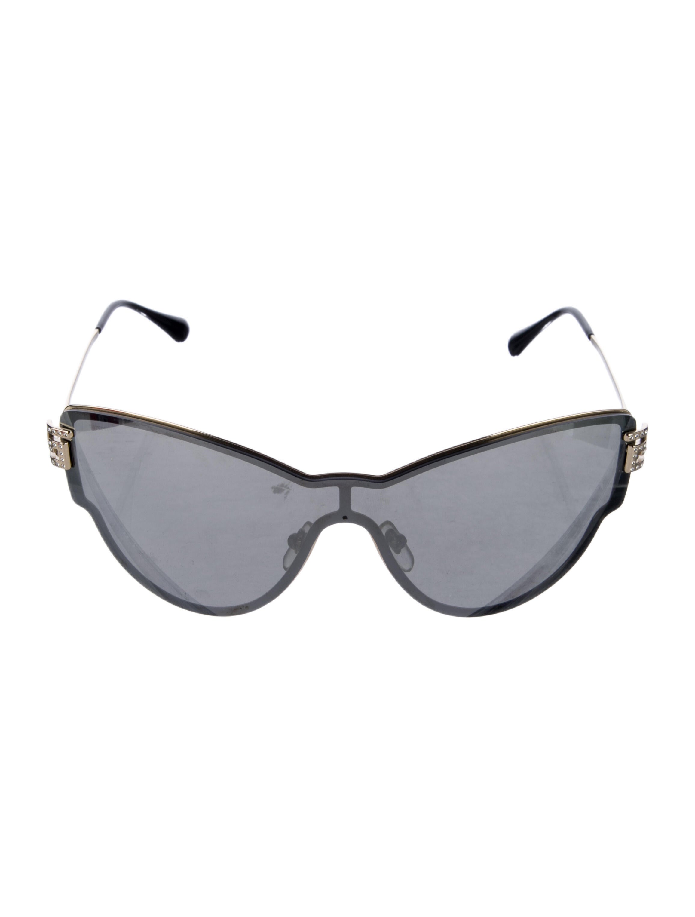 Versace Collection Shield Tinted Sunglasses