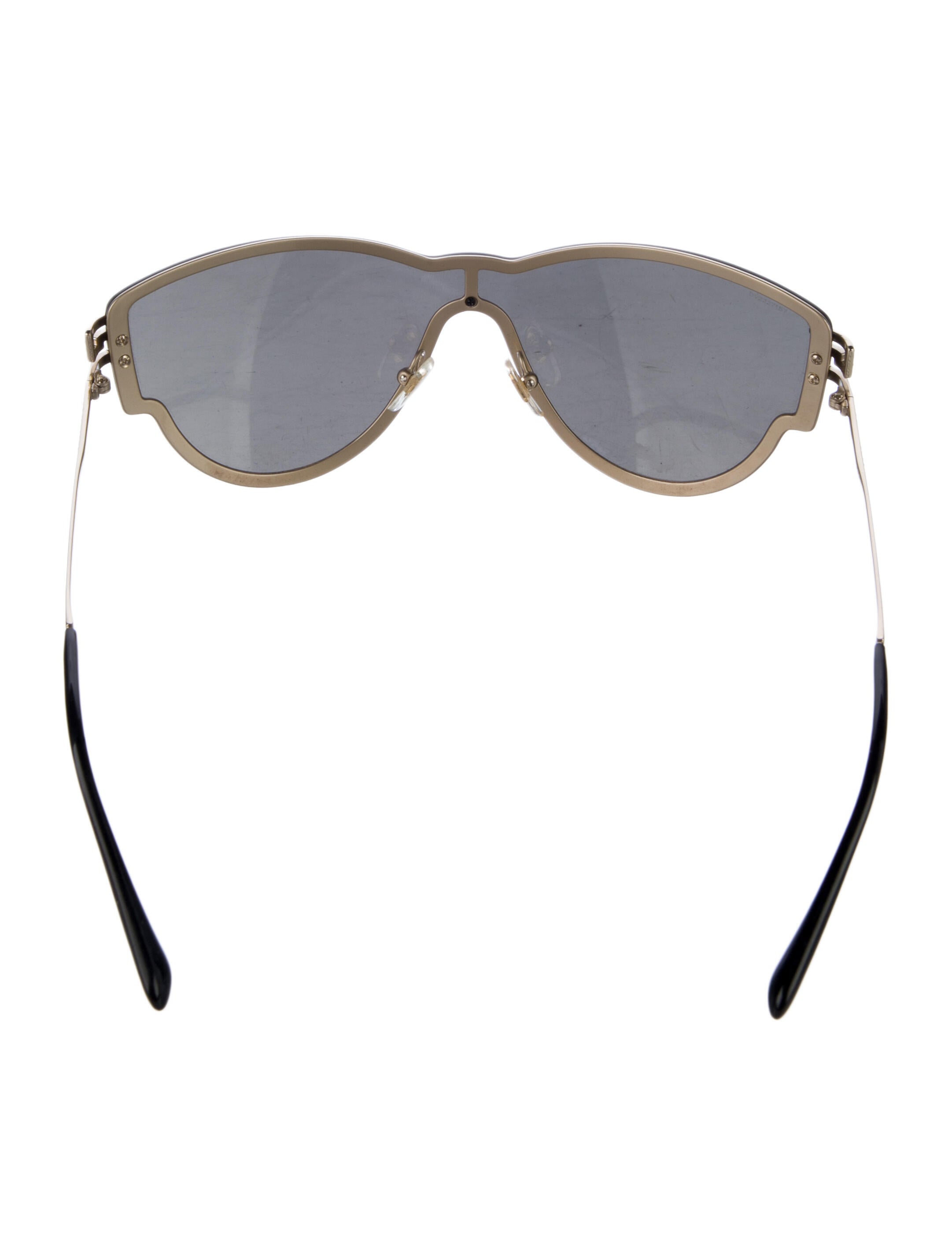 Versace Collection Shield Tinted Sunglasses