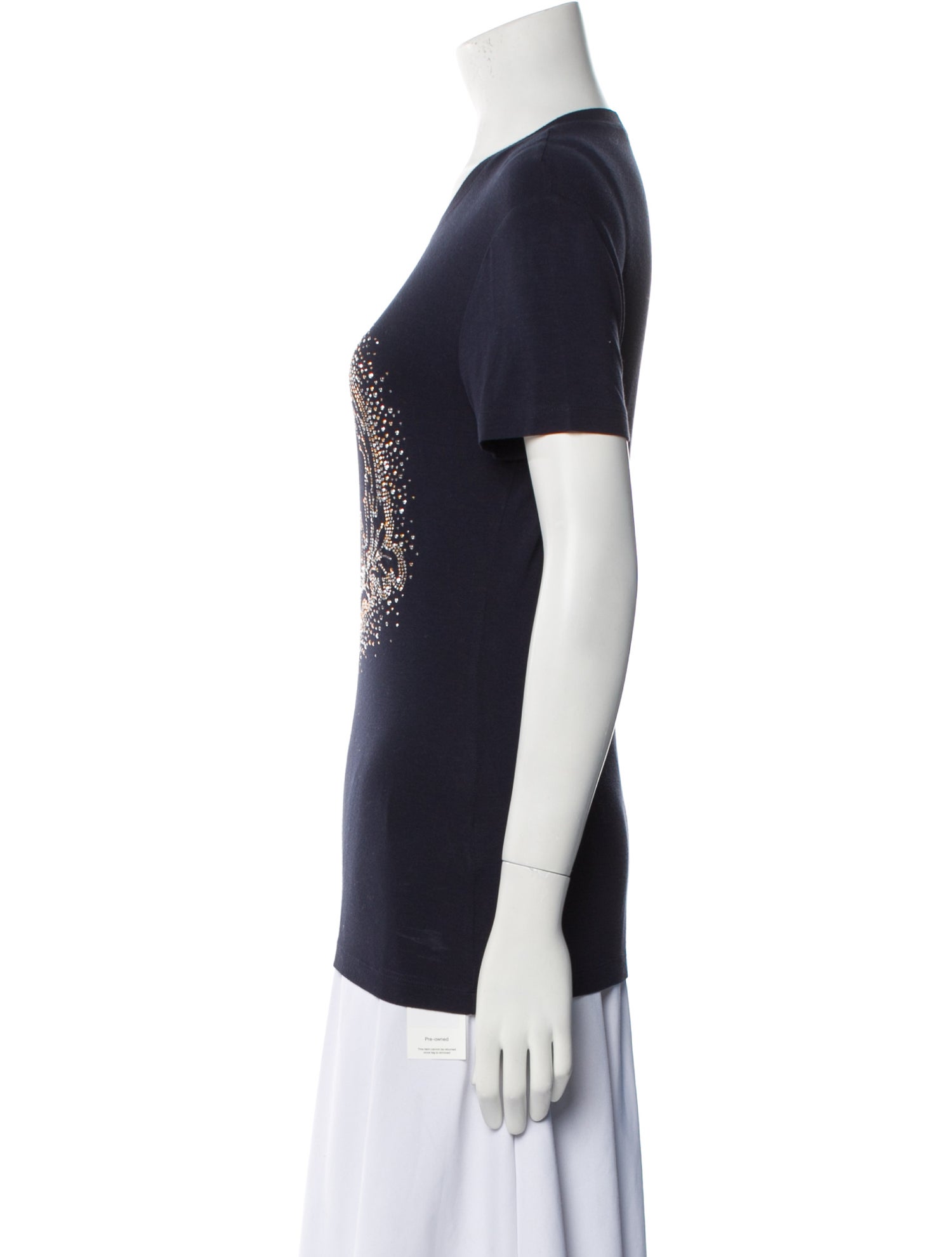 Versace Collection Graphic Print Crew Neck T-Shirt