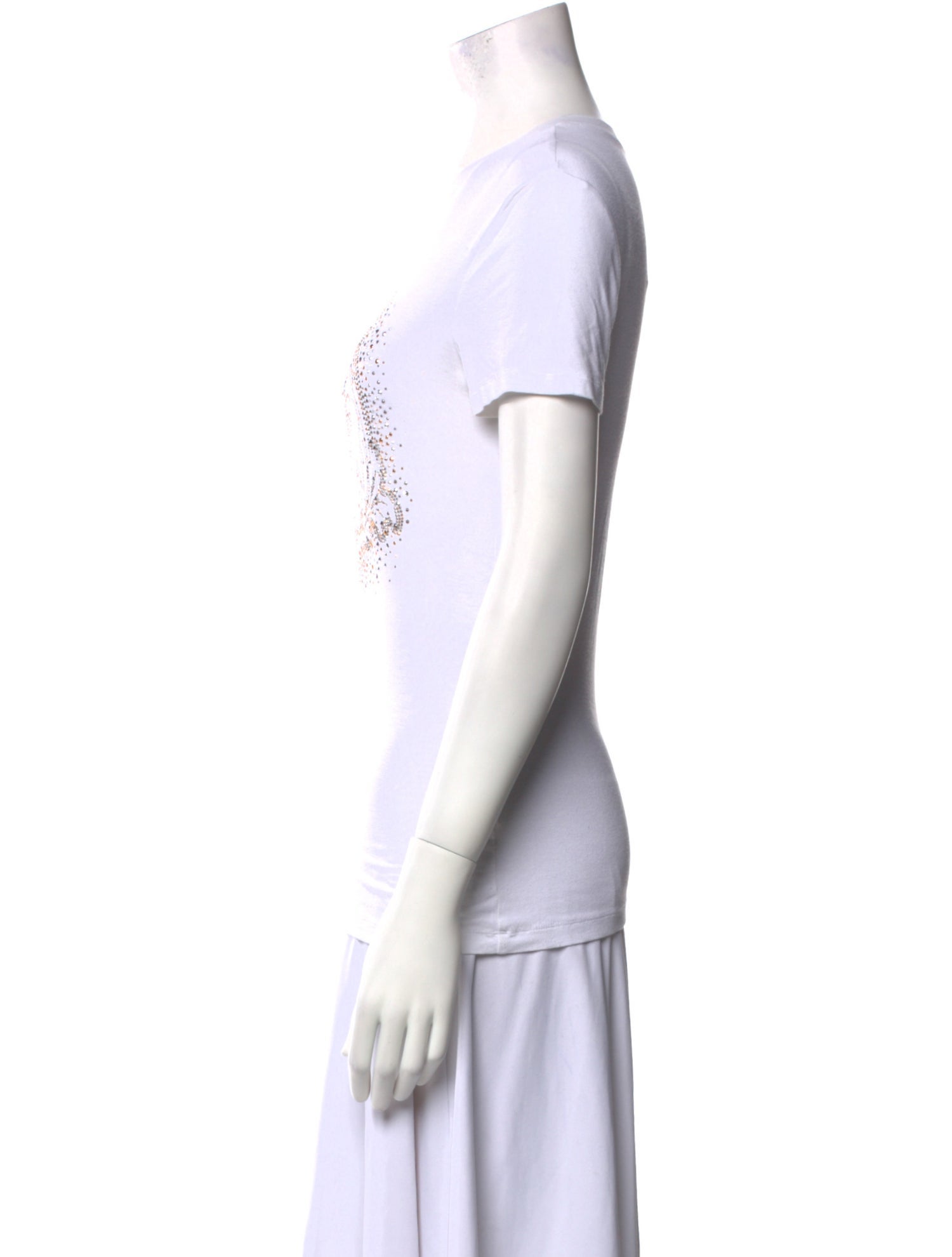 Versace Collection Graphic Print Crew Neck T-Shirt