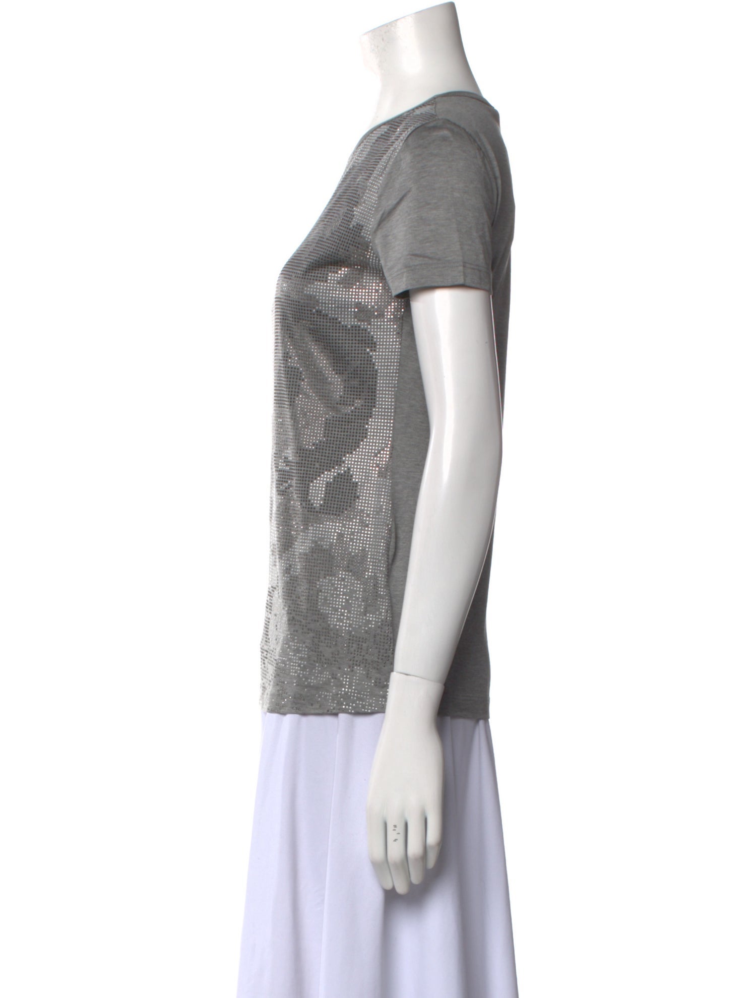 Versace Collection Scoop Neck Short Sleeve T-Shirt w/ Tags