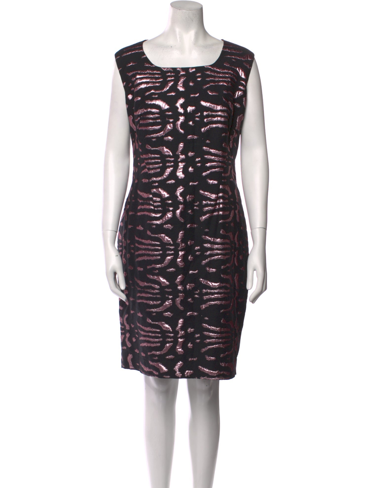 Versace Collection Printed Knee-Length Dress