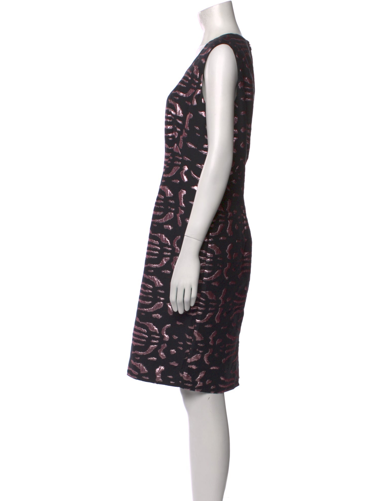 Versace Collection Printed Knee-Length Dress