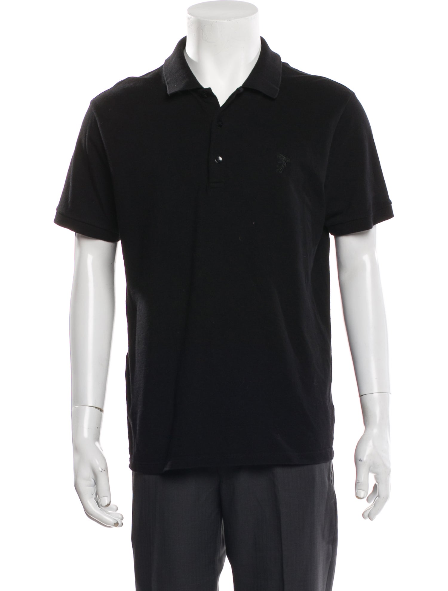 Versace Collection Crew Neck Short Sleeve Polo Shirt