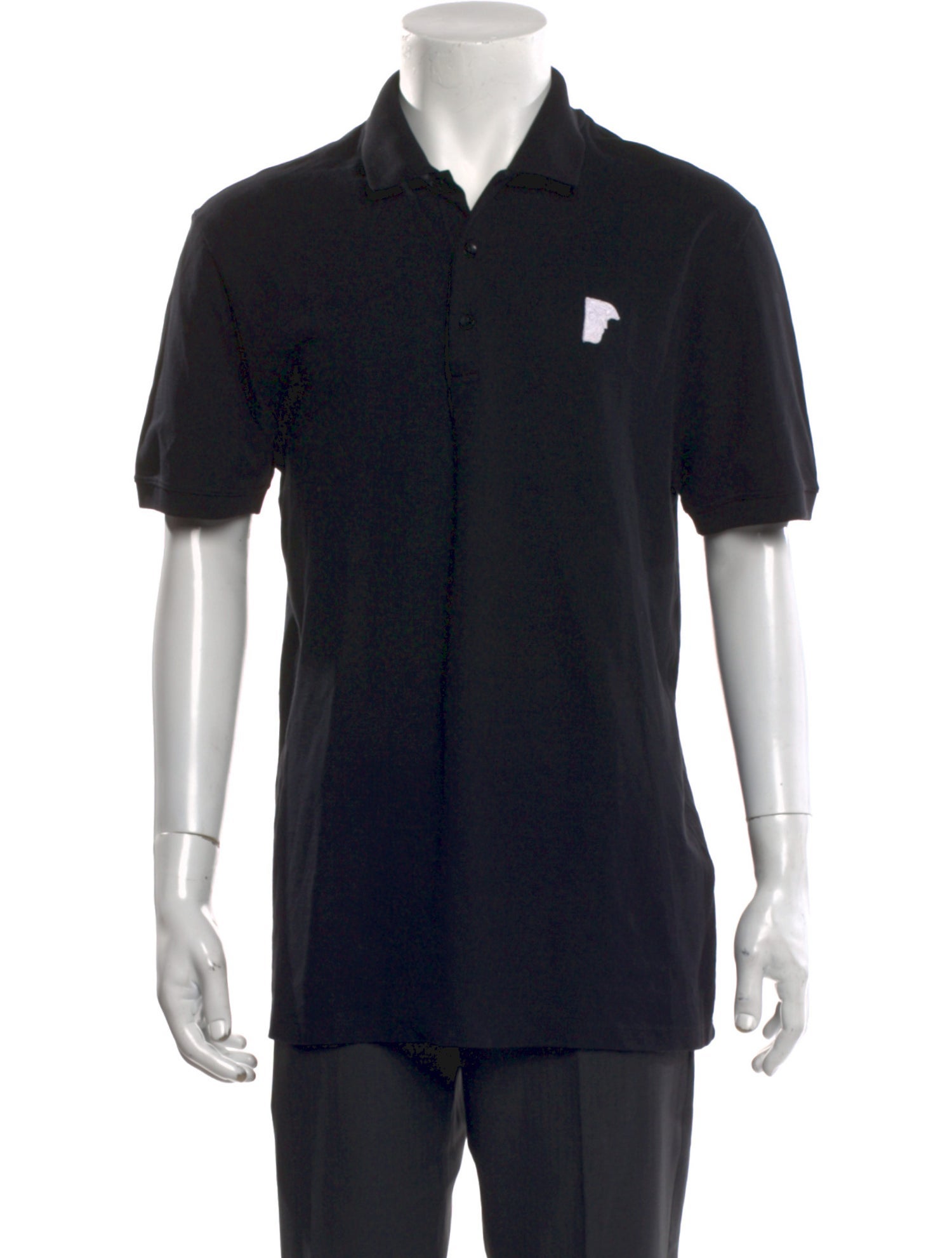 Versace Collection Collar Short Sleeve Polo Shirt