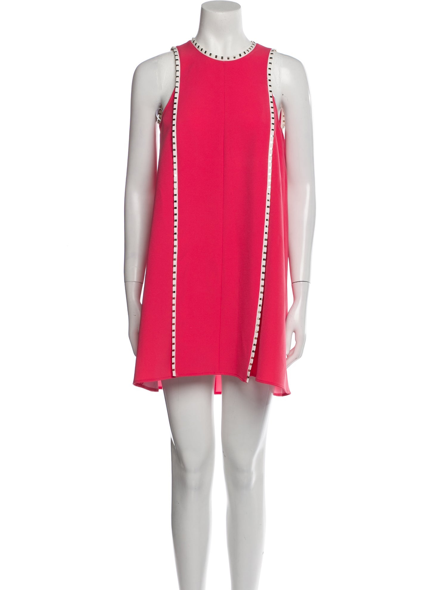 Versace Collection Crew Neck Mini Dress