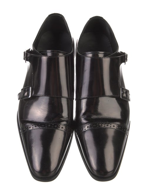 Versace Collection Leather Monk Straps