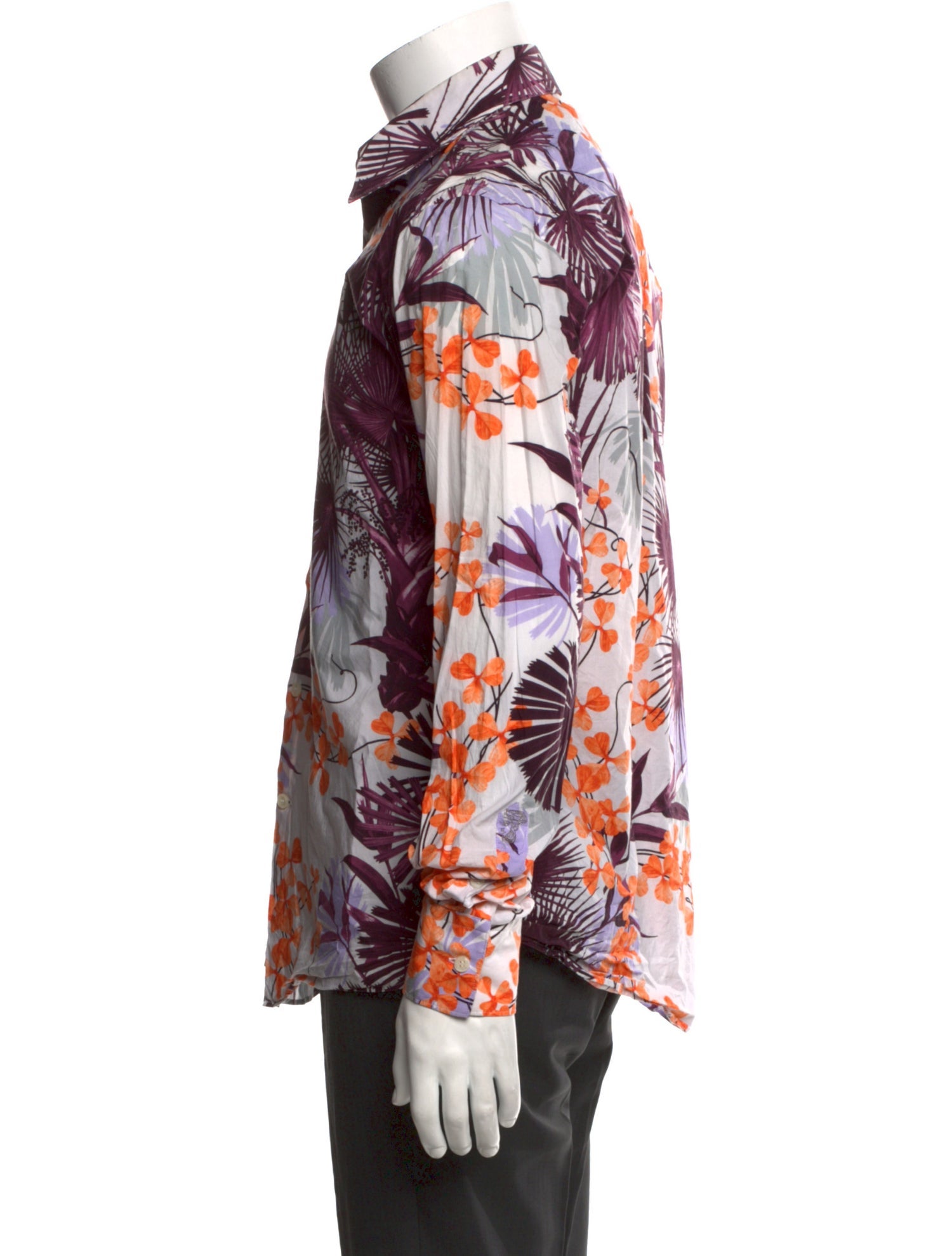 Versace Collection Printed Long Sleeve Shirt