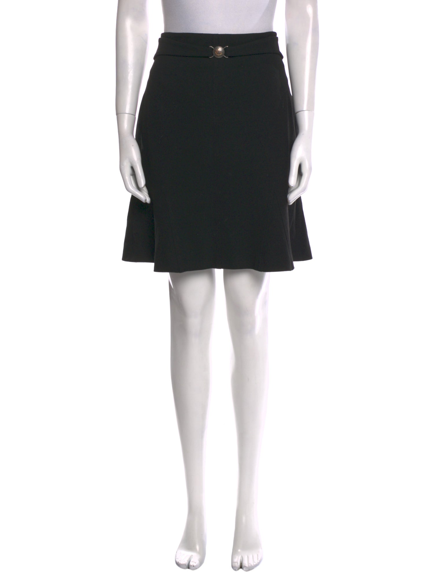 Versace Collection Ruffle Embellishment Knee-Length Skirt