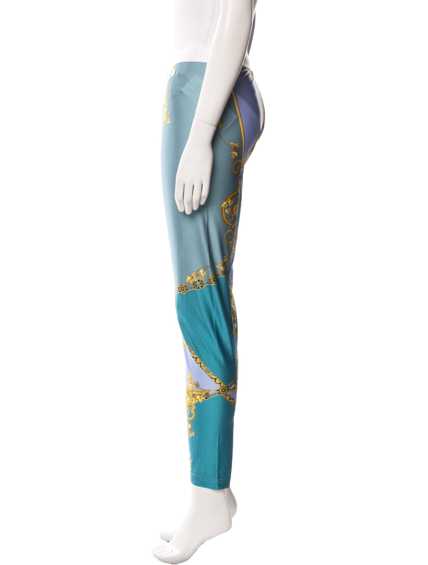 Versace Collection Printed Skinny Leg Pants