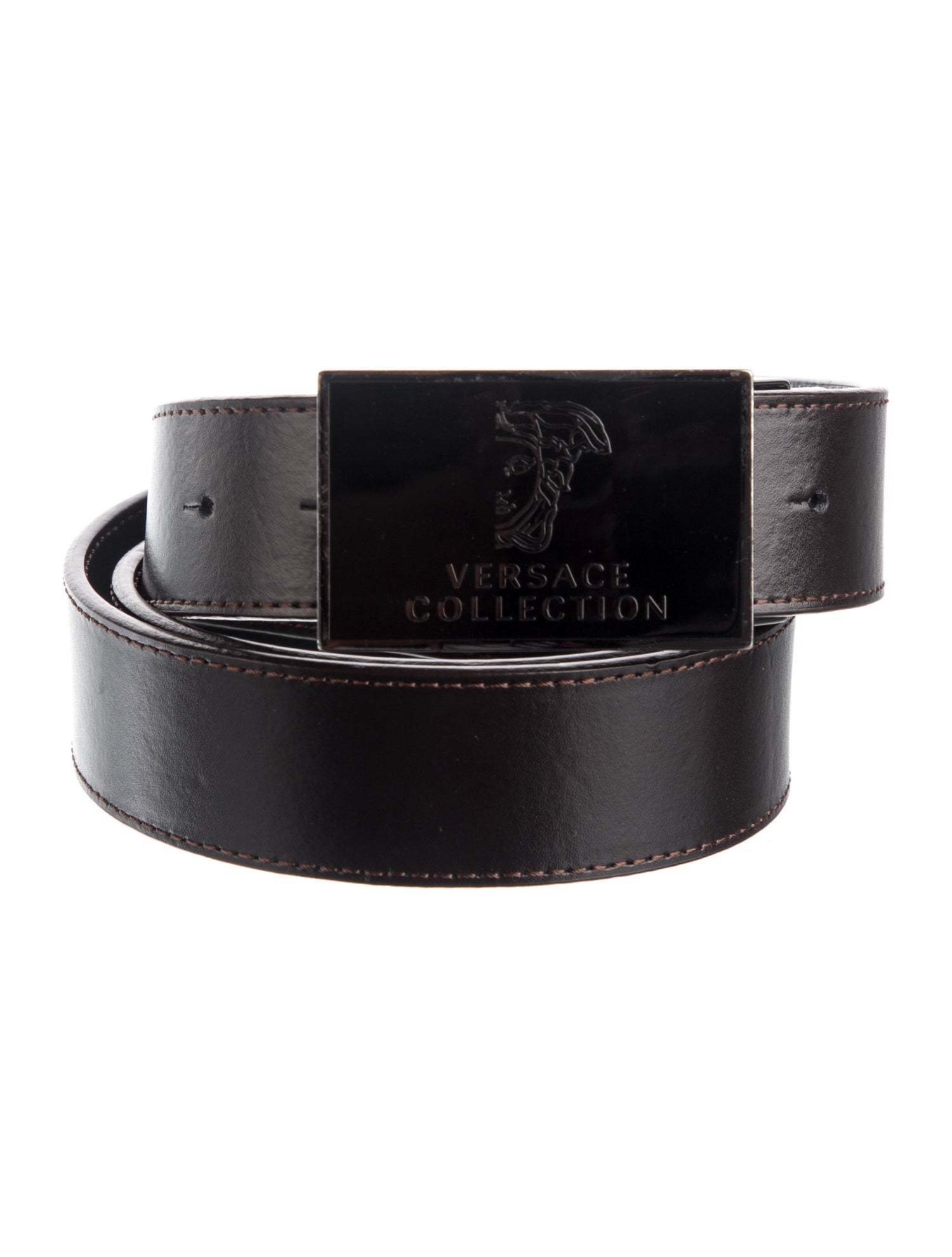Versace Collection Medusa Insignia Leather Belt Kit