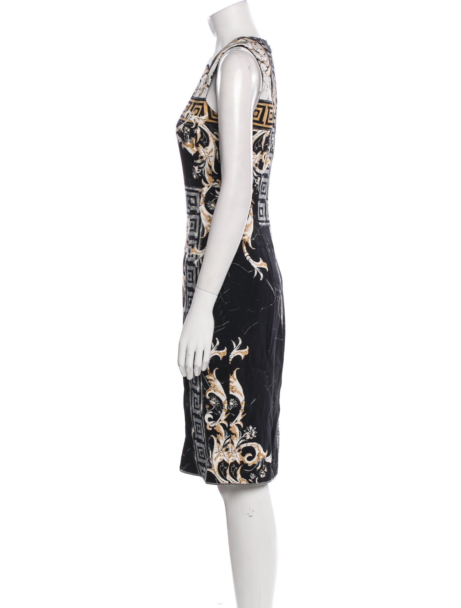 Versace Collection Printed Knee-Length Dress