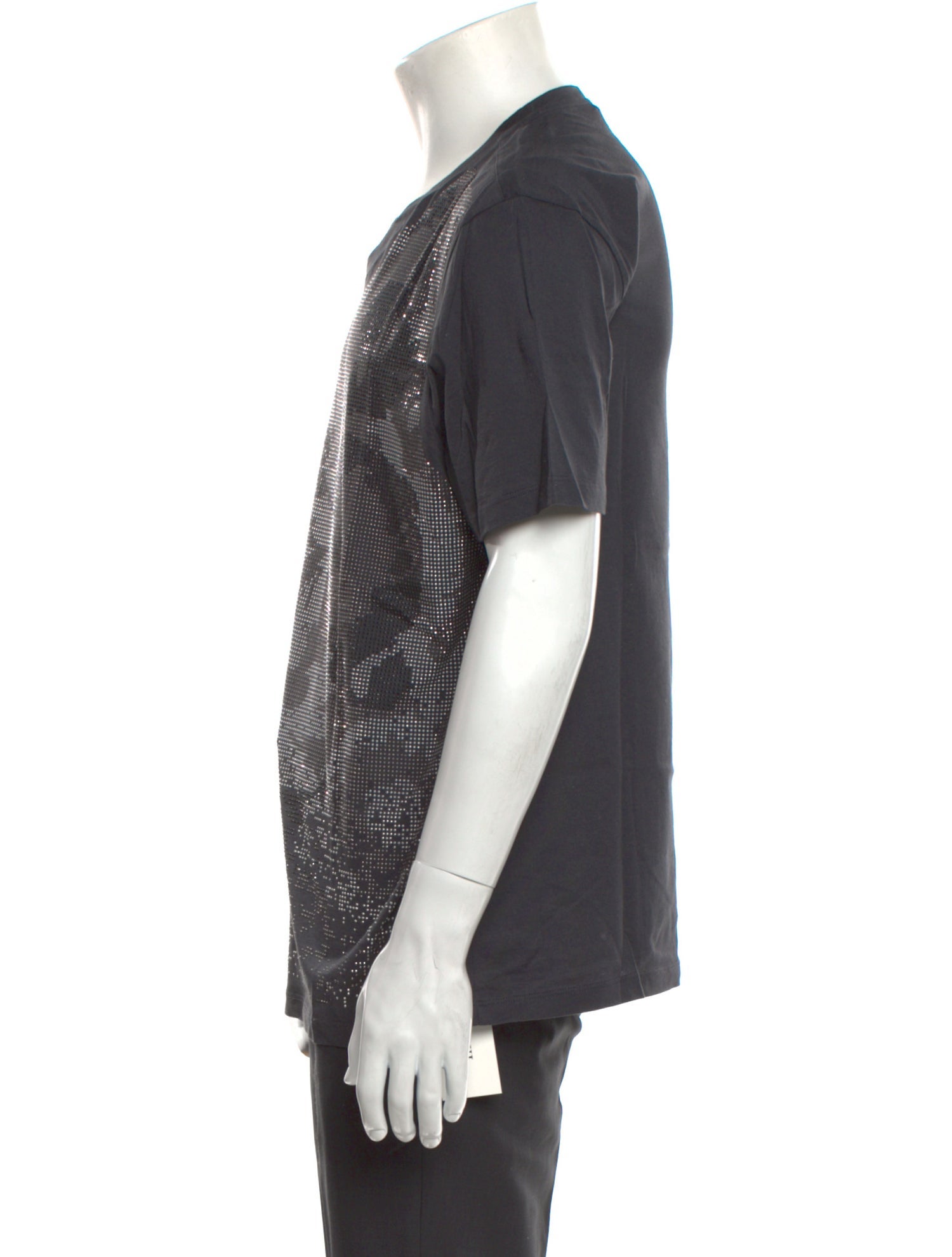 Versace Collection Printed V-Neck T-Shirt