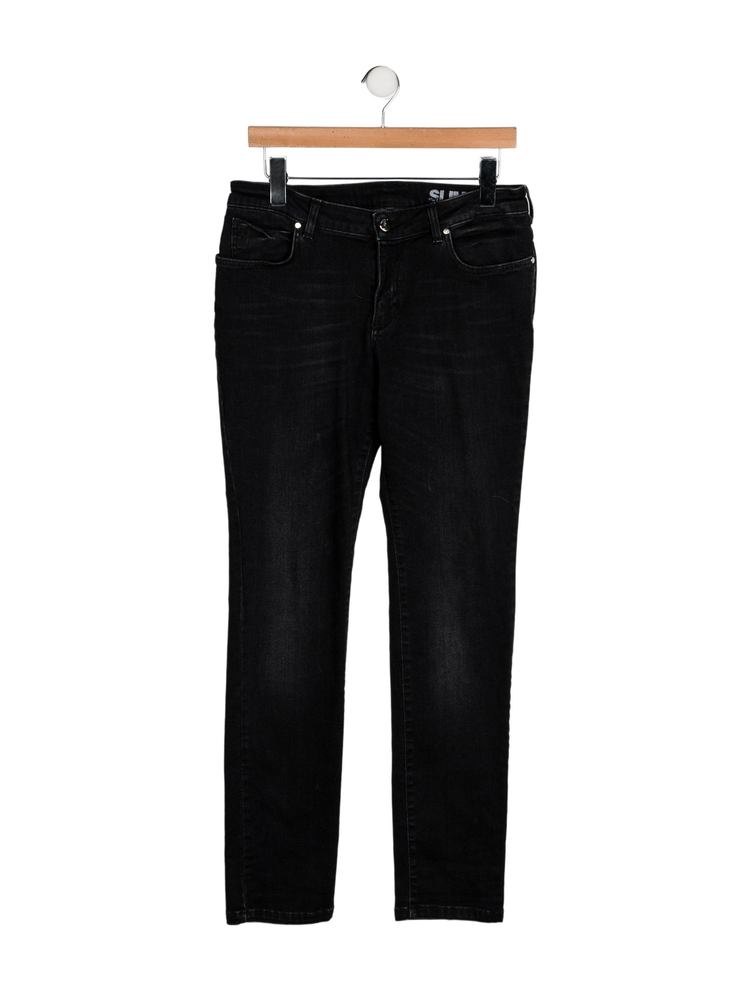 Versace Collection Mid-Rise Straight Leg Jeans