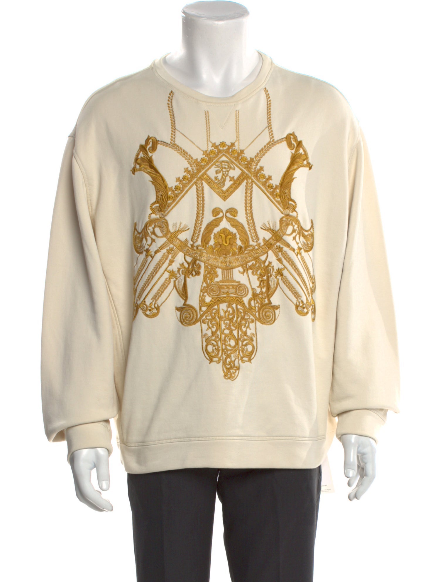 Versace Collection Medusa Insignia Scoop Neck Sweatshirt