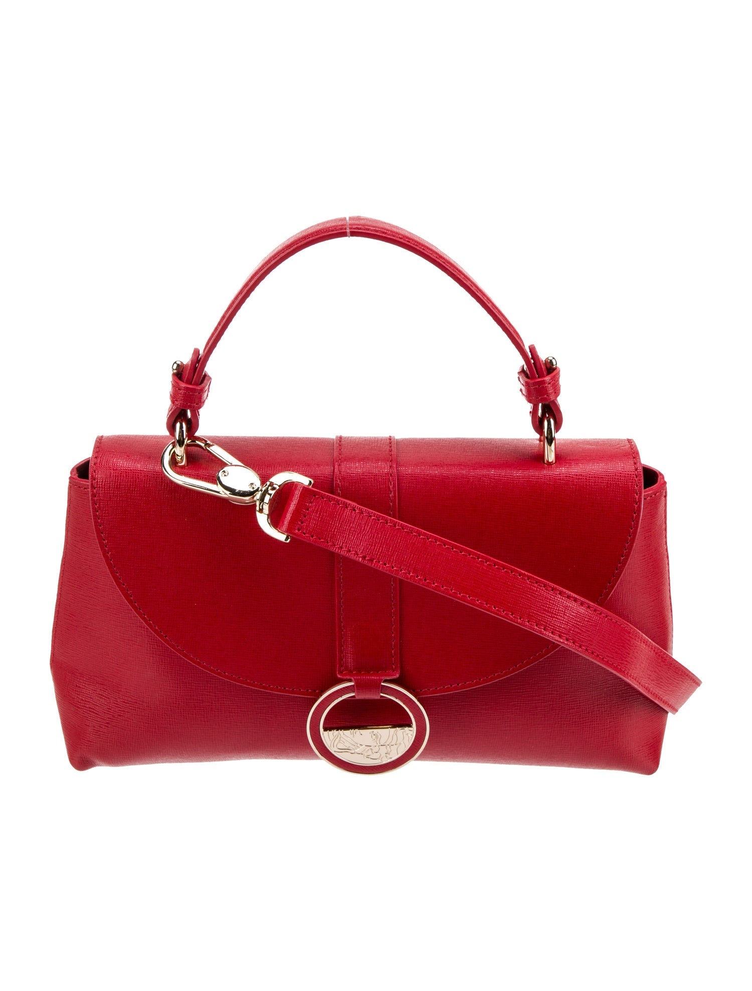 Versace Collection Leather Top Handle Bag