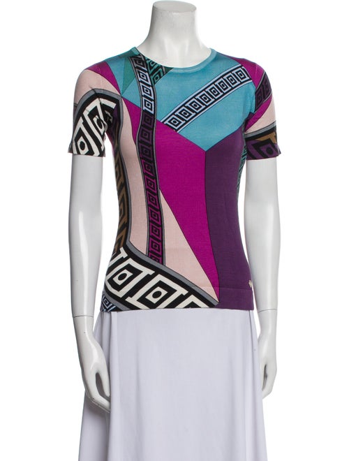 Versace Collection Silk Printed Sweater