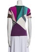 Versace Collection Silk Printed Sweater