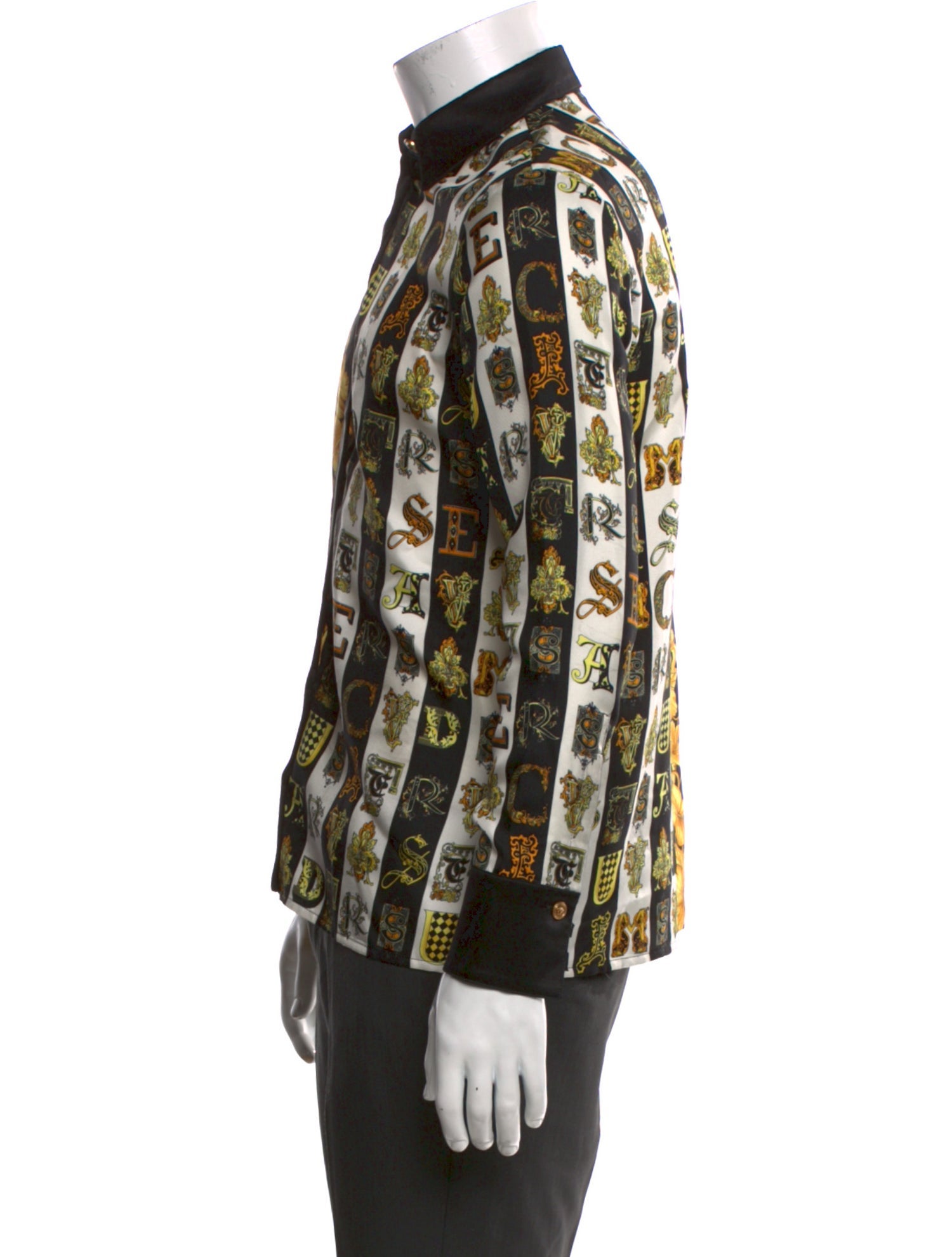 Versace Collection Silk Printed Shirt
