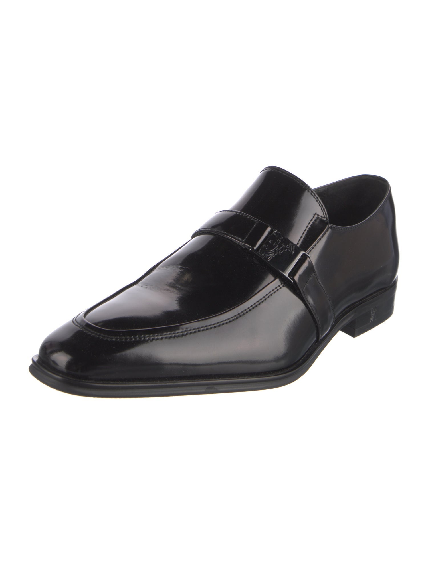 Versace Collection Leather Dress Loafers