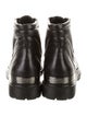 Versace Collection Leather Combat Boots