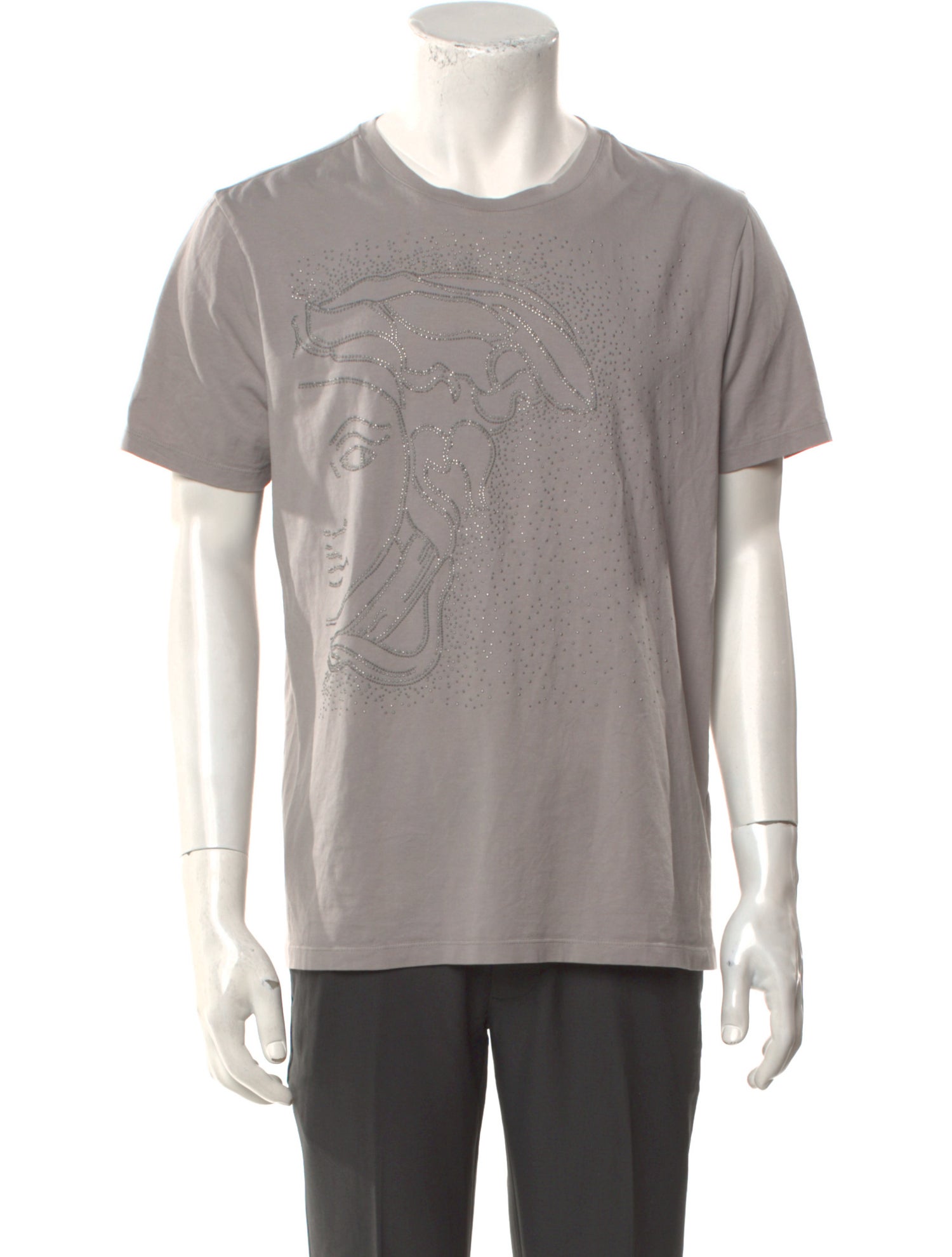 Versace Collection Graphic Print Crew Neck T-Shirt