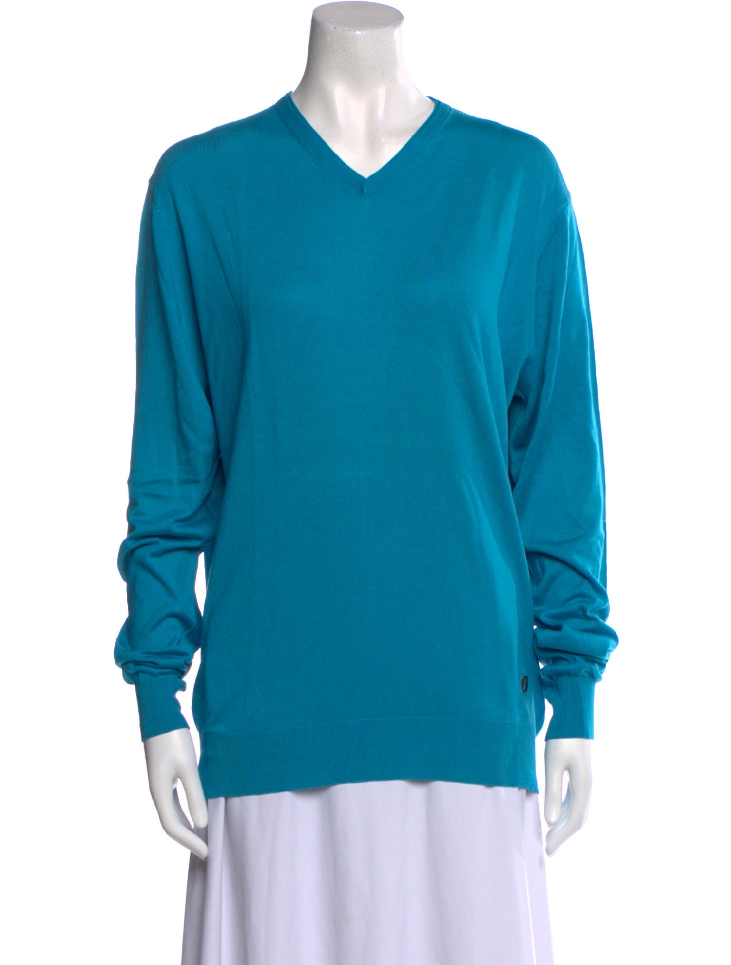 Versace Collection Silk V-Neck Sweater