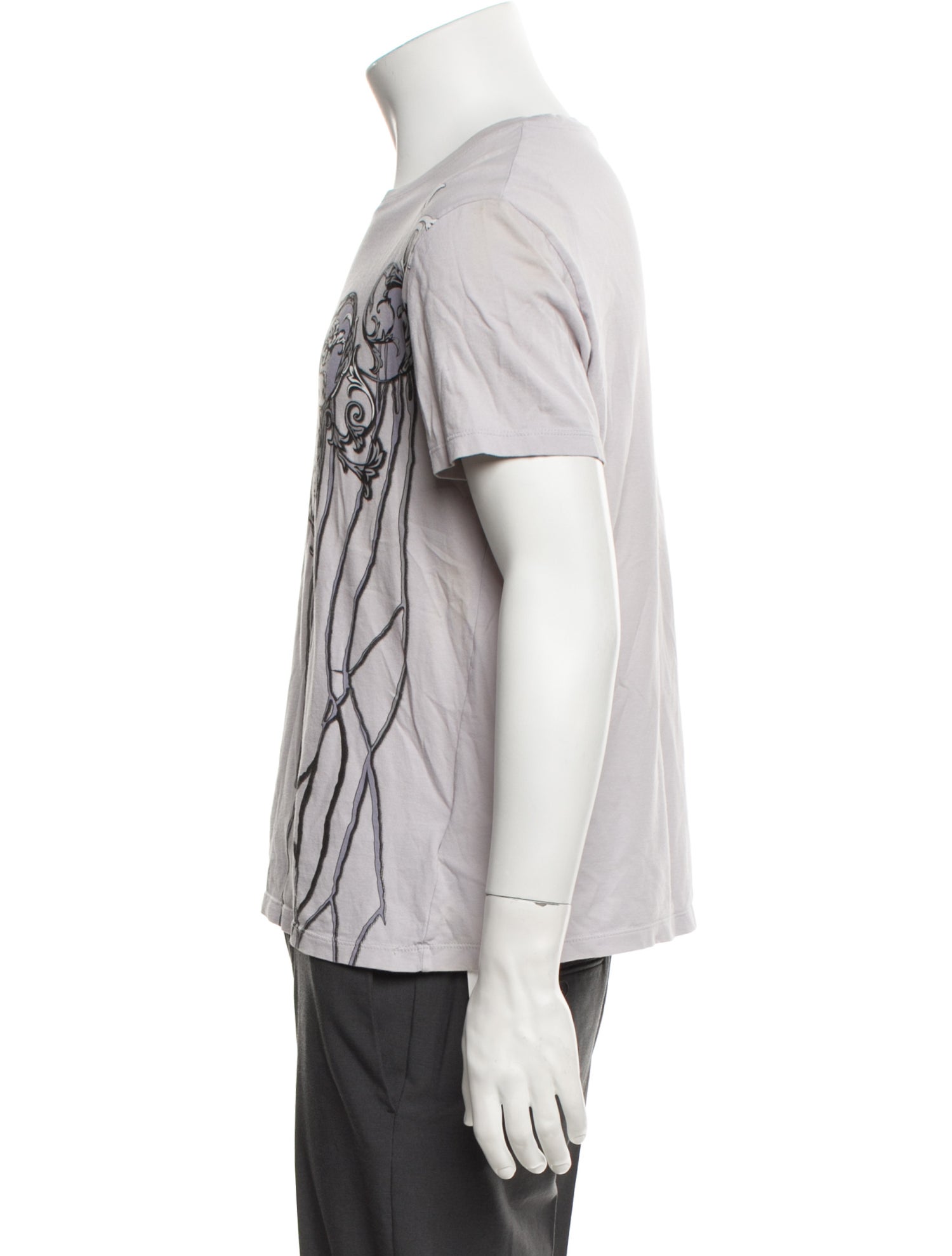 Versace Collection Printed Crew Neck T-Shirt