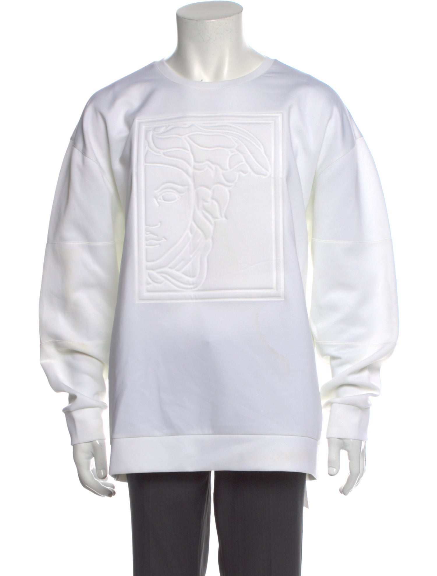Versace Collection Graphic Print Crew Neck Sweatshirt
