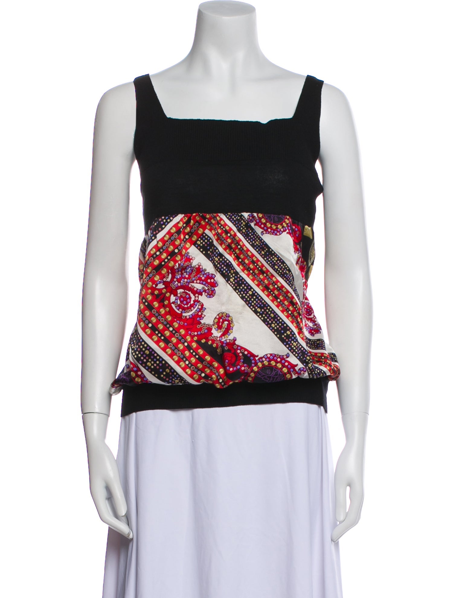 Versace Collection Wool Printed Top