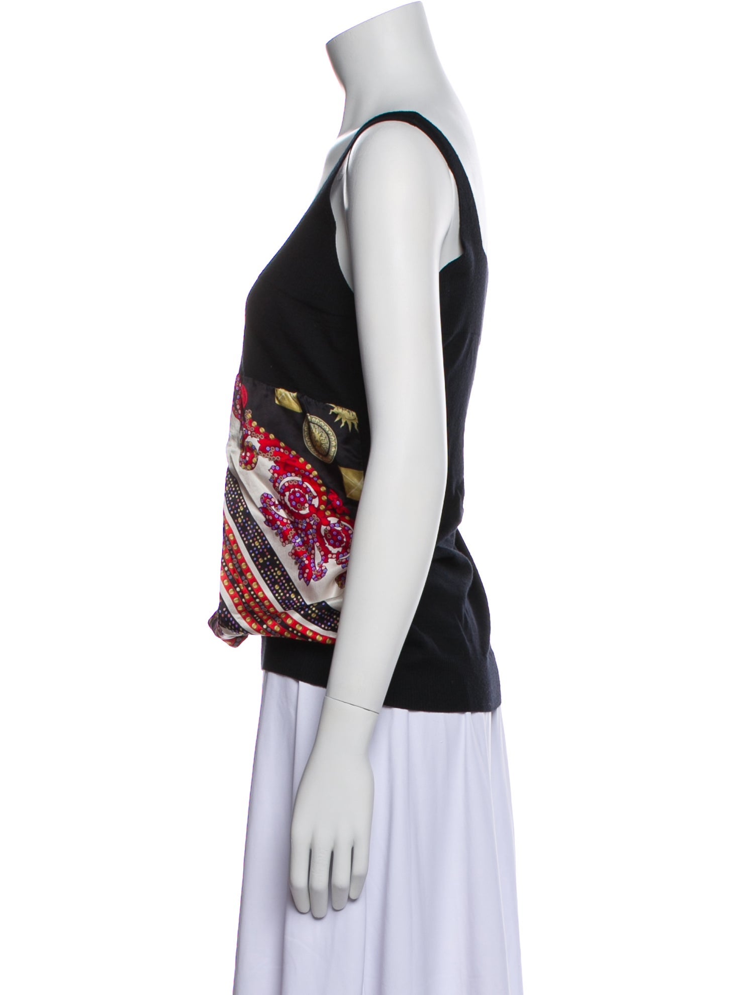 Versace Collection Wool Printed Top