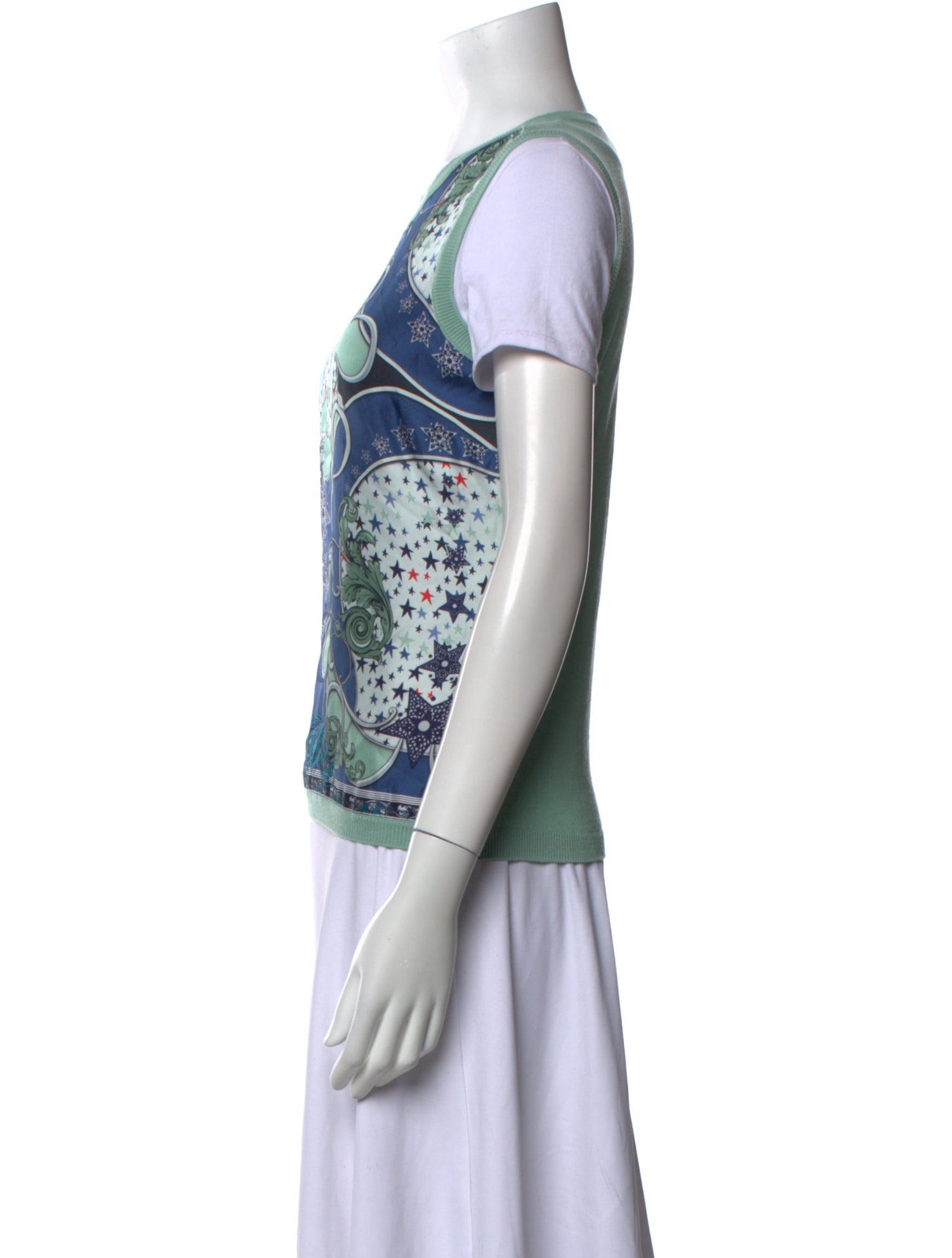 Versace Collection Virgin Wool Printed T-Shirt