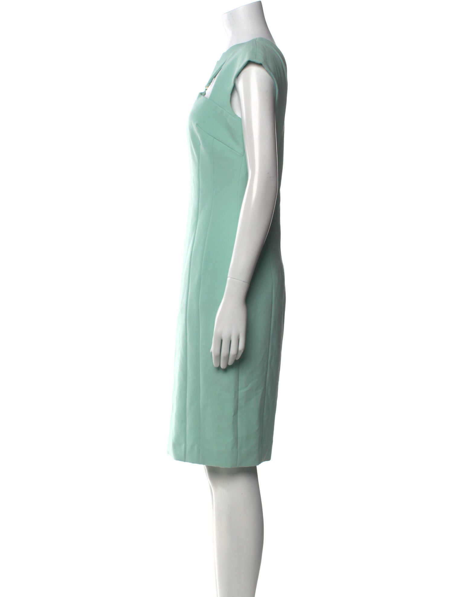 Versace Collection Square Neckline Knee-Length Dress