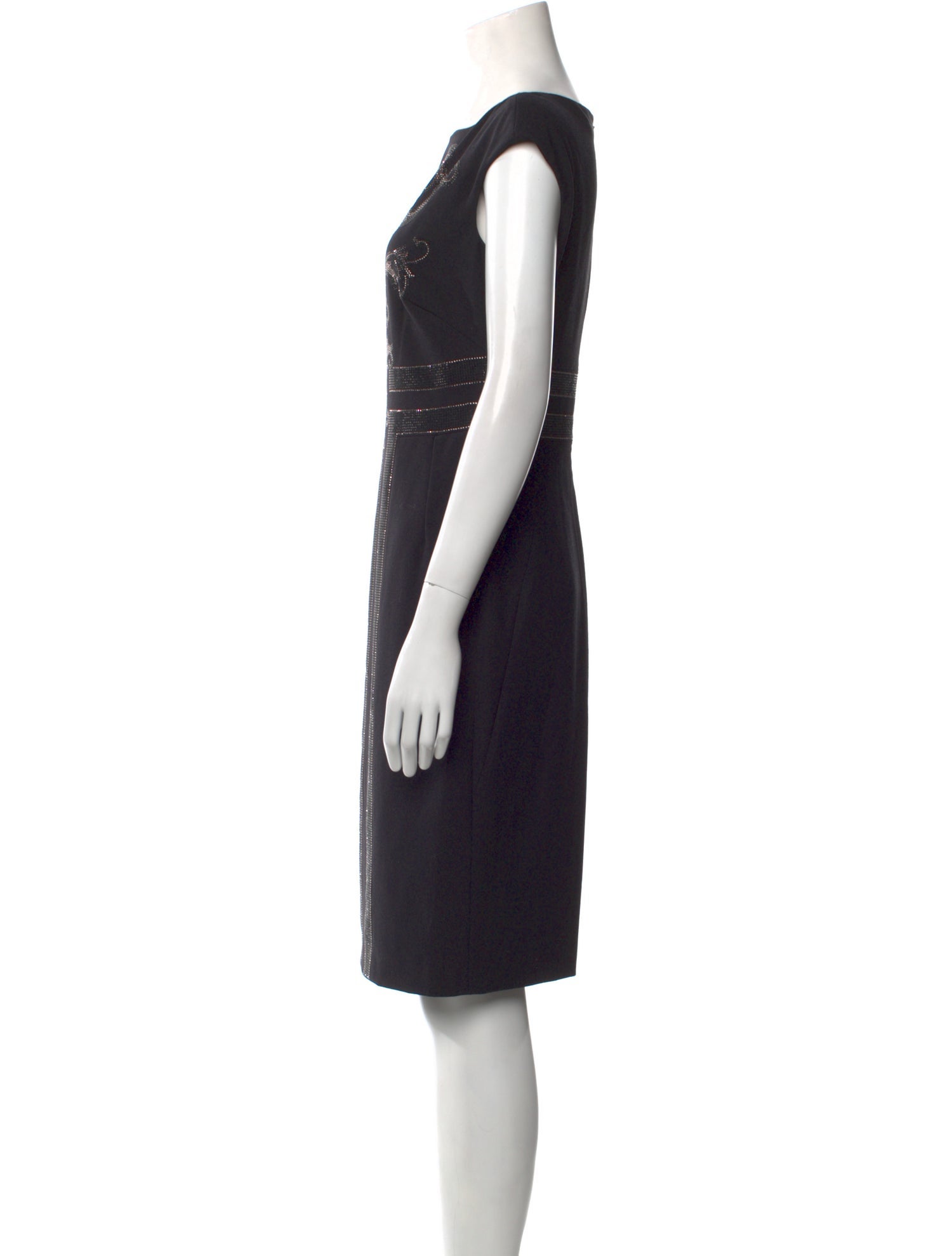 Versace Collection Wool Knee-Length Dress
