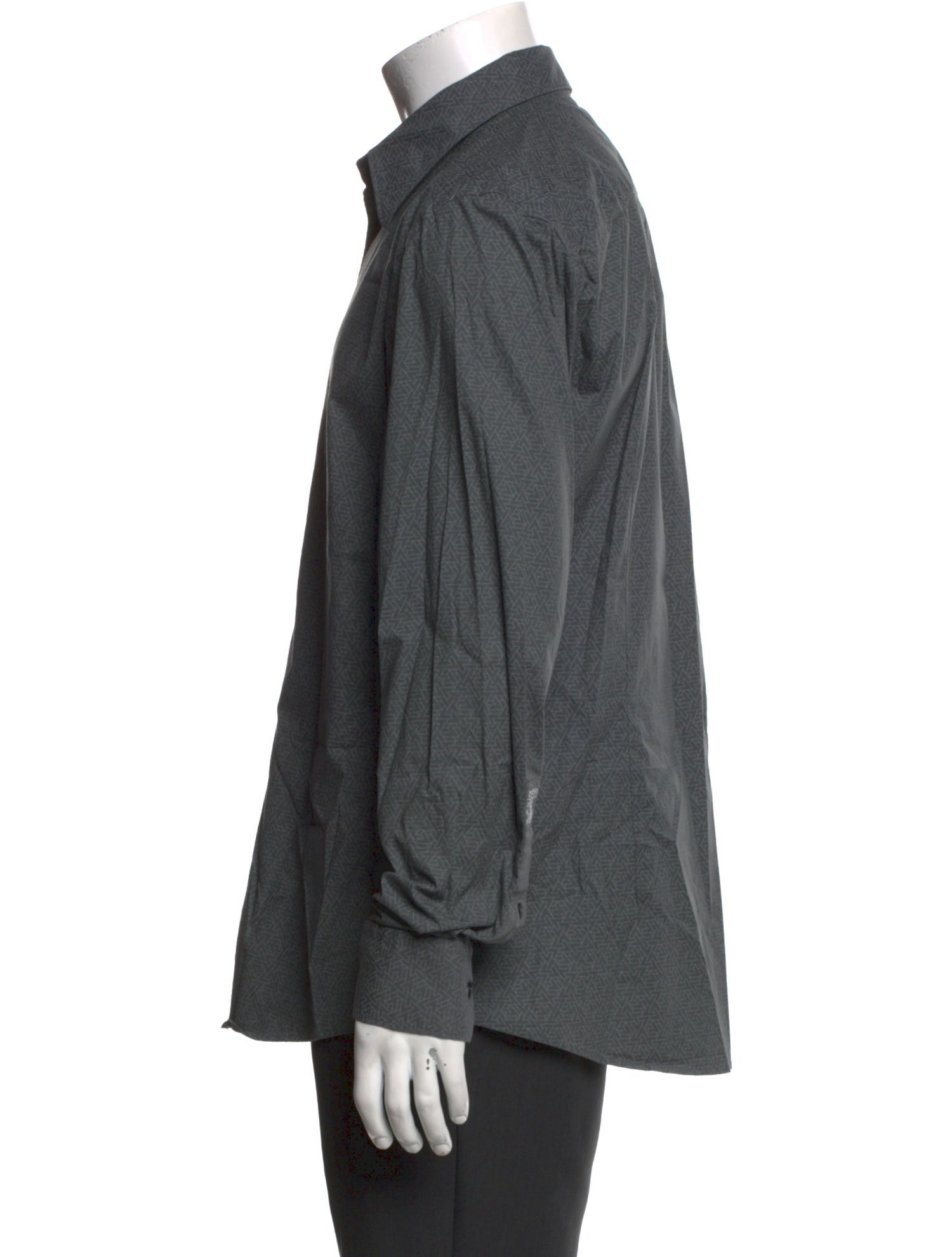 Versace Collection Printed Long Sleeve Dress Shirt