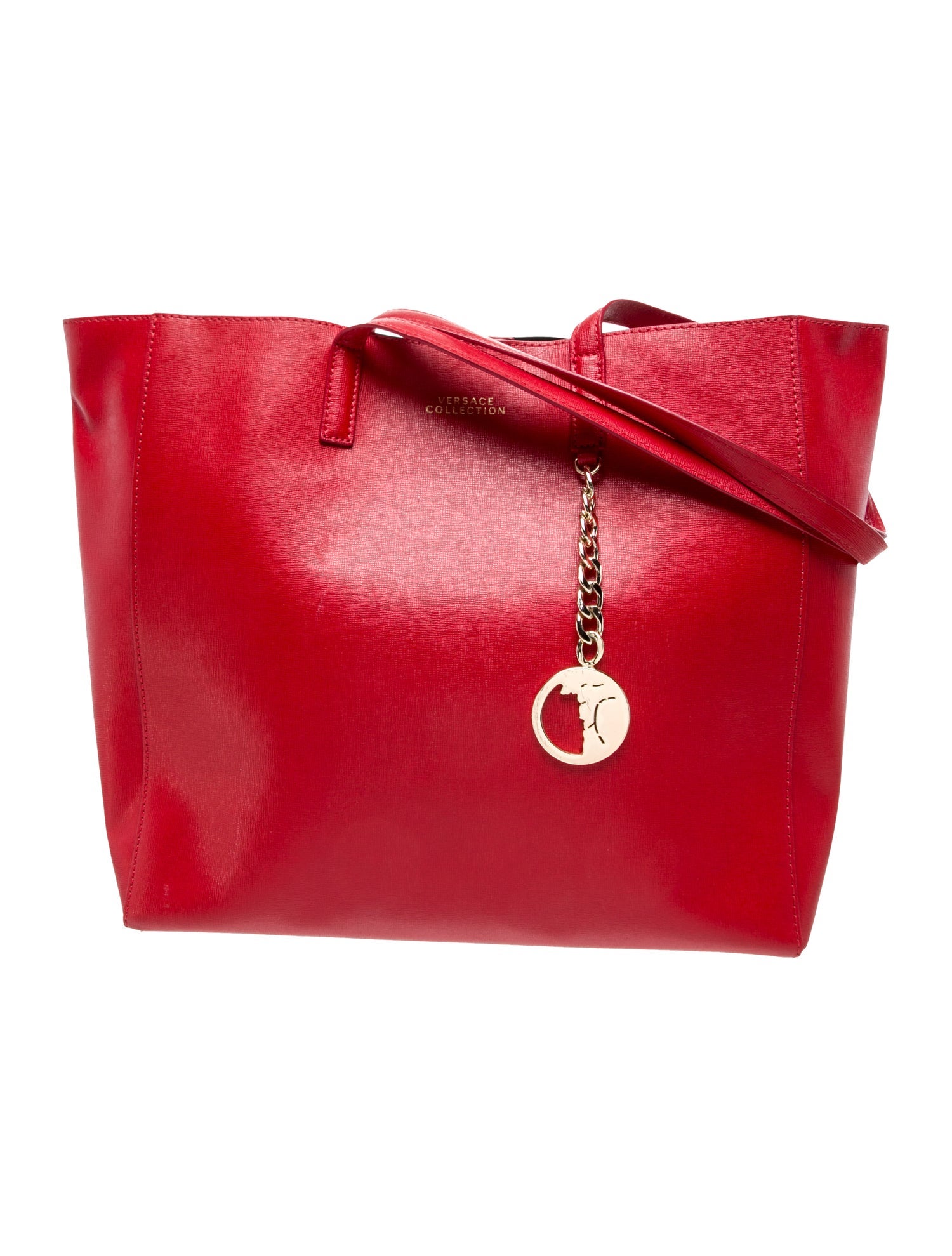 Versace Collection Leather Bucket Bag