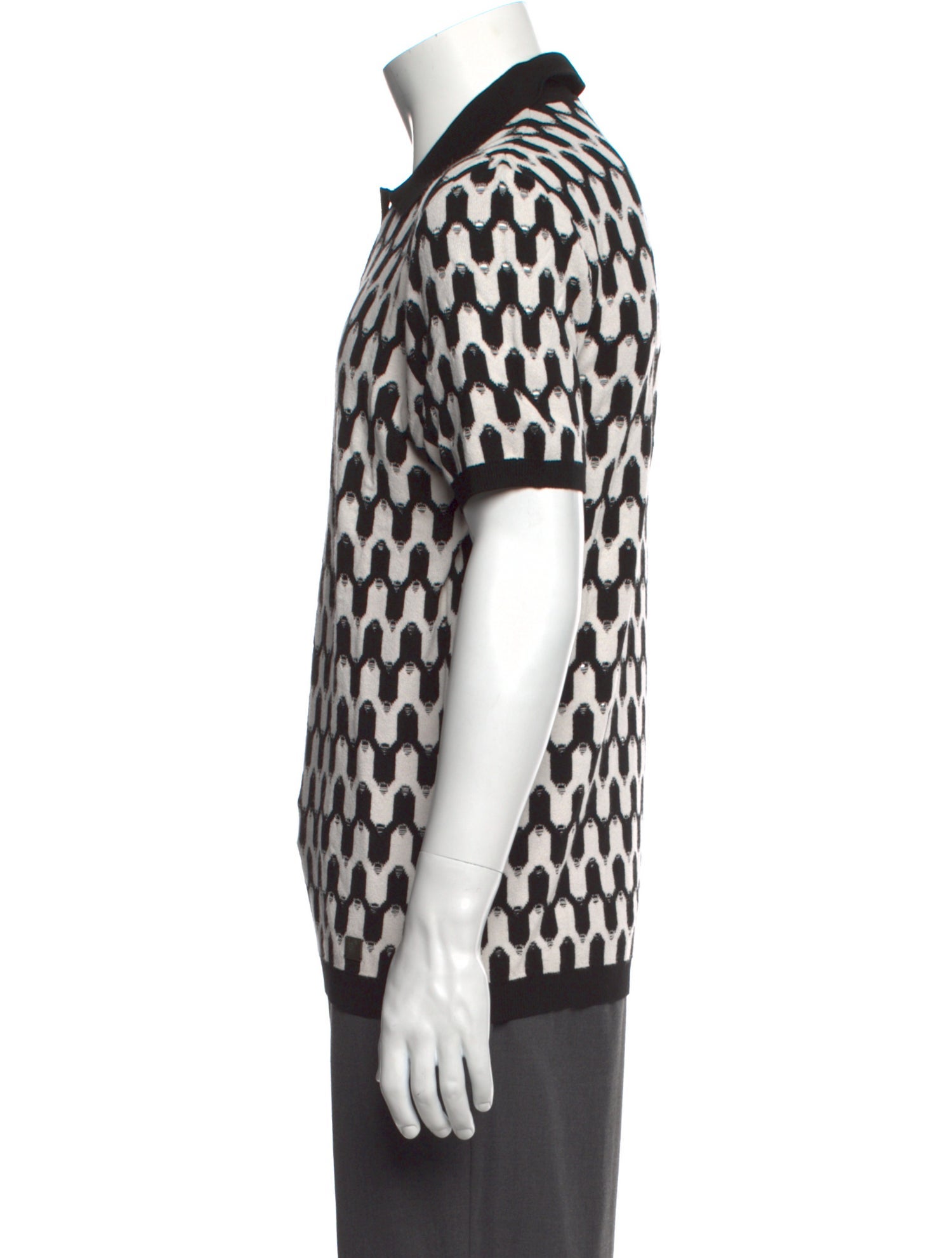 Versace Collection Printed Short Sleeve Shirt