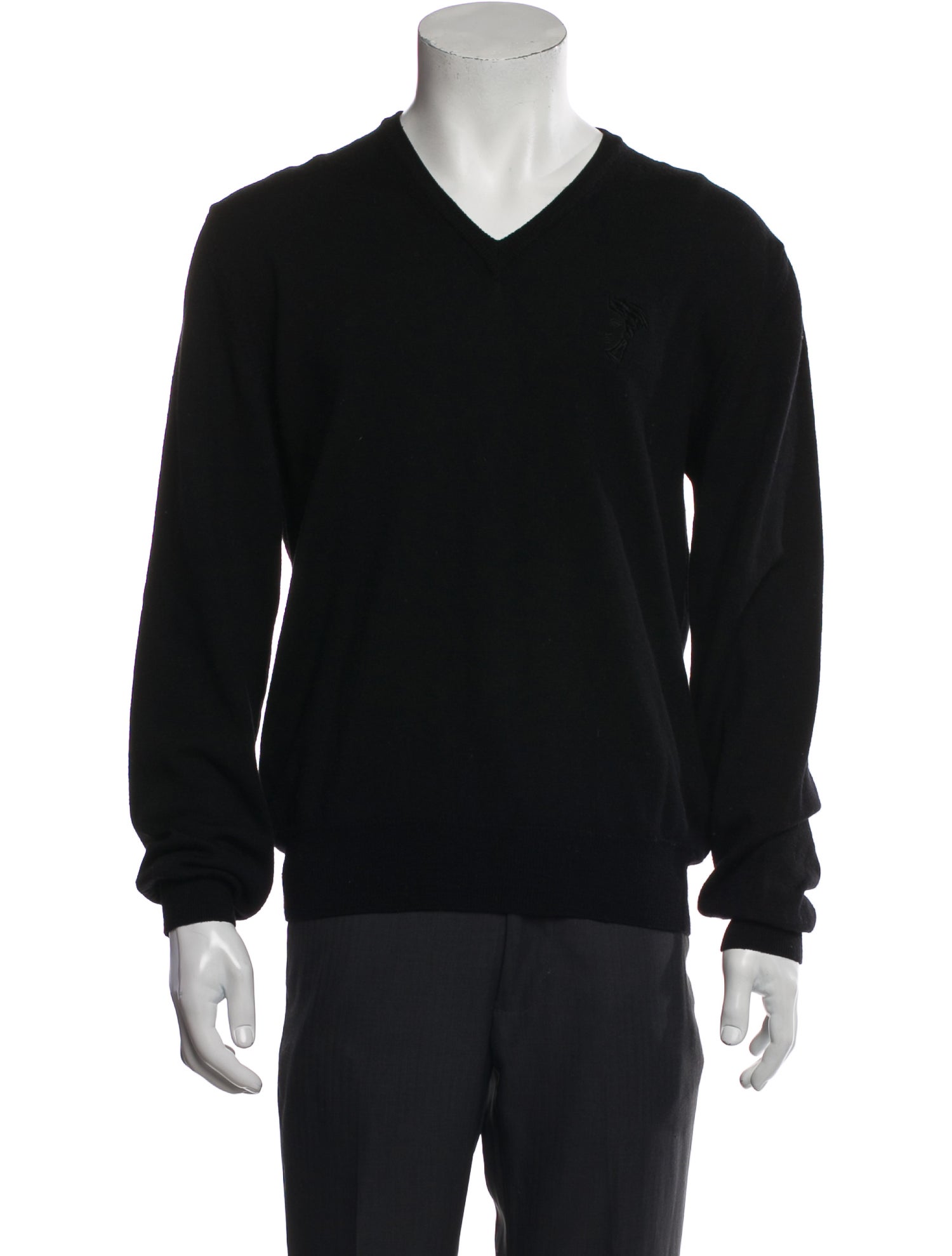 Versace Collection Wool V-Neck Pullover