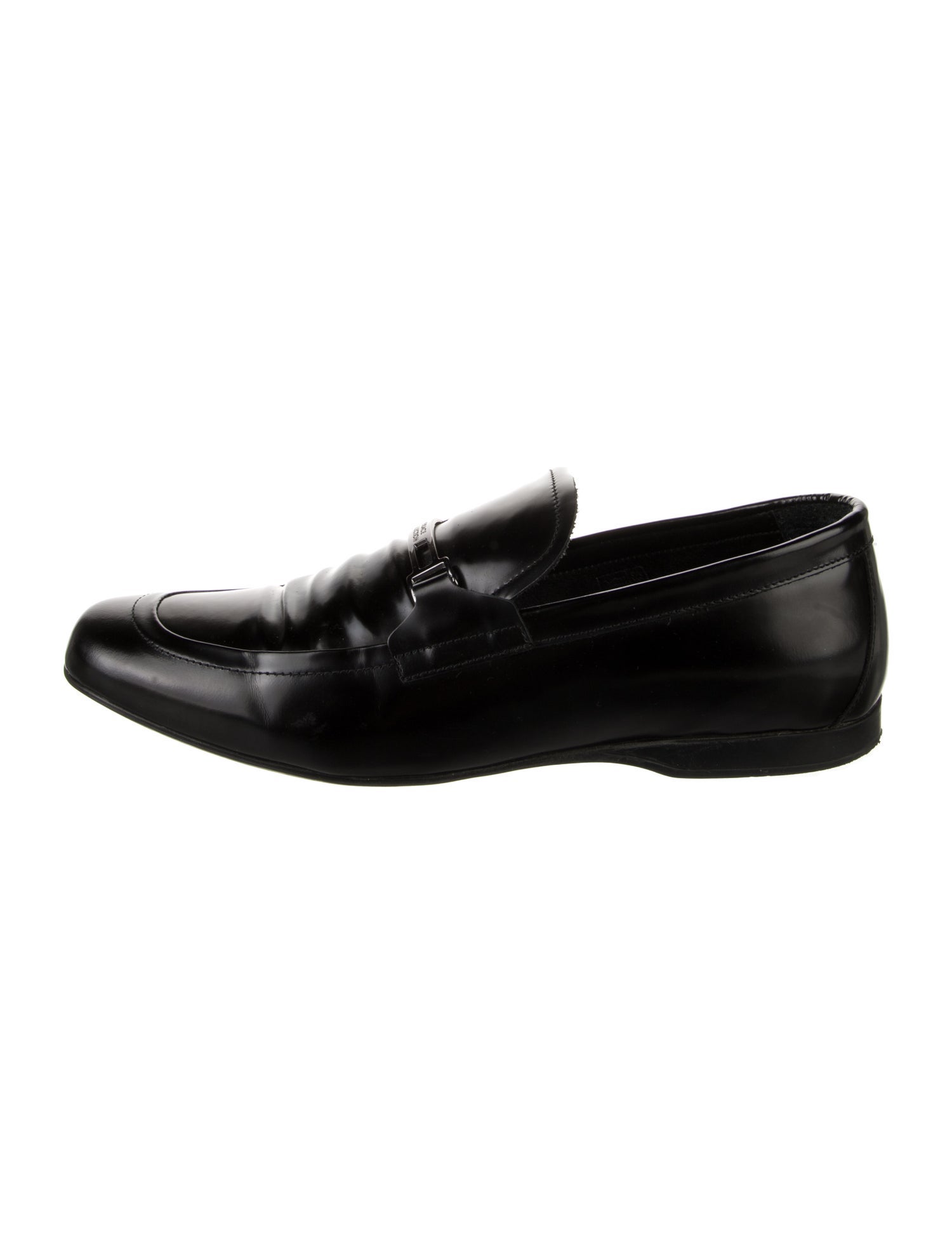 Versace Collection Leather Dress Loafers