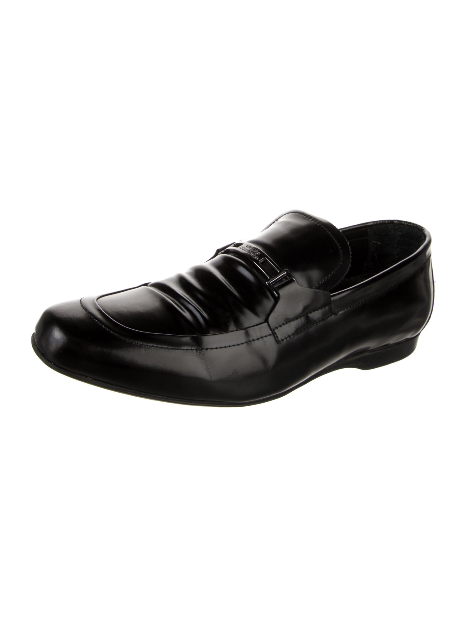 Versace Collection Leather Dress Loafers