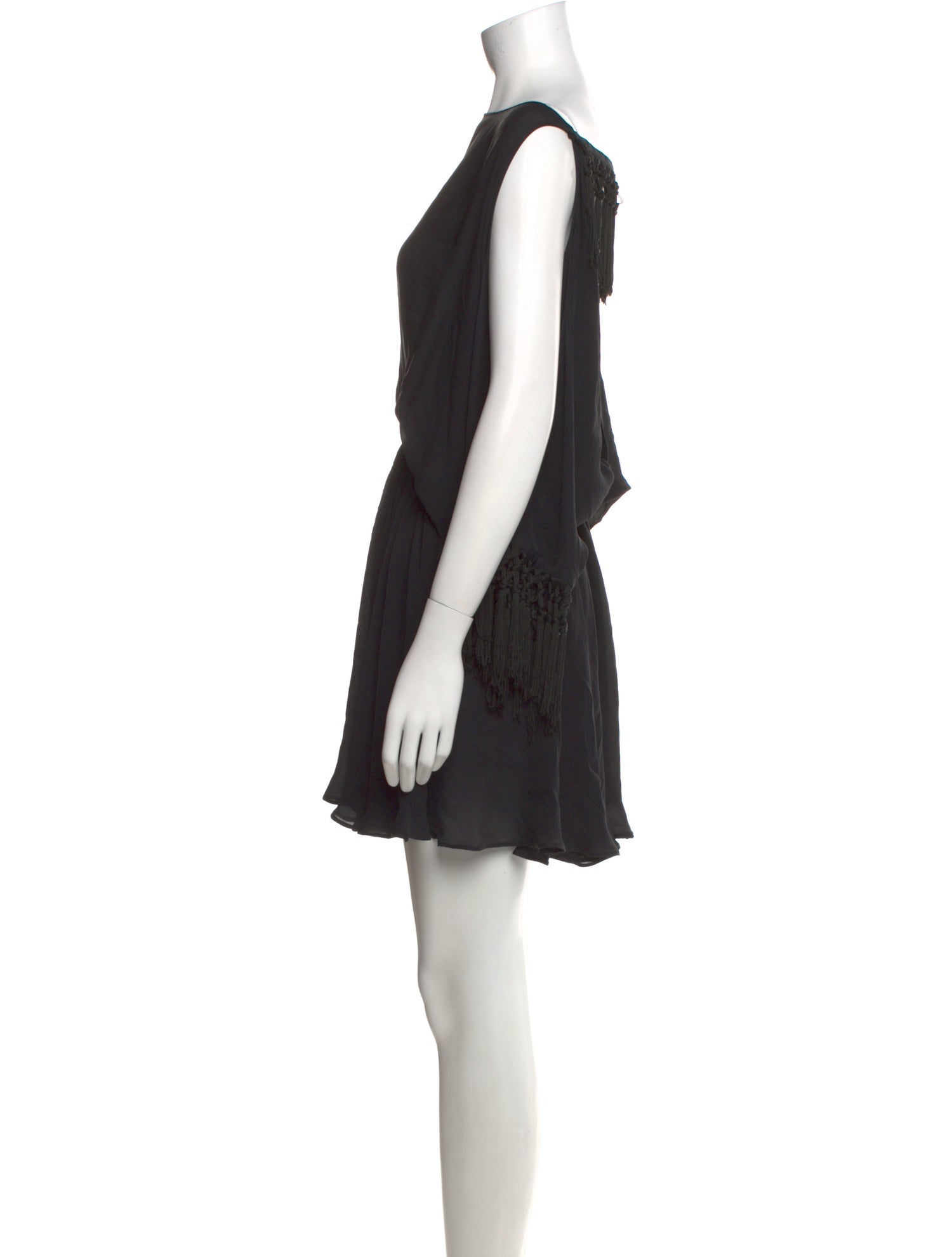 Versace Collection Bateau Neckline Mini Dress