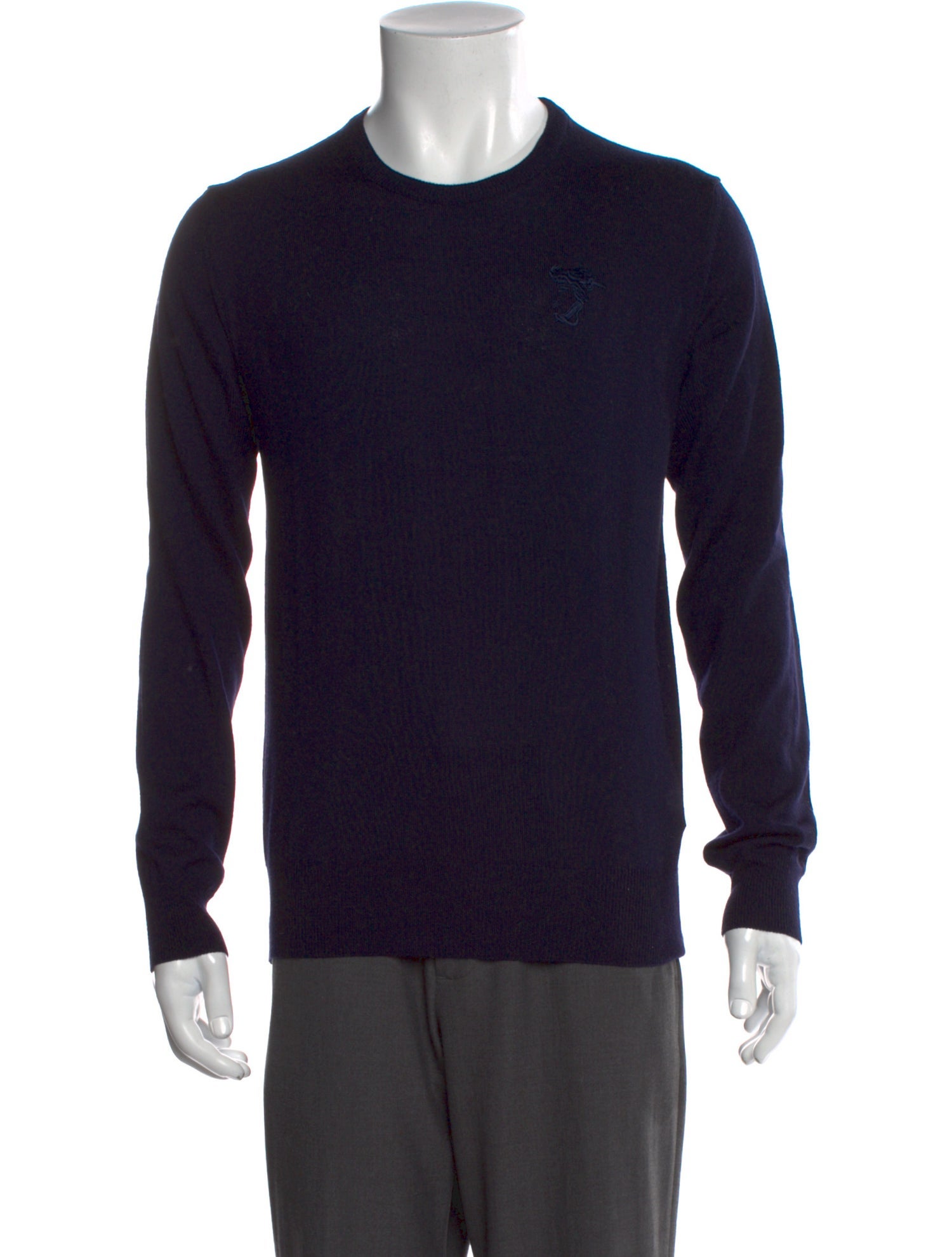 Versace Collection Crew Neck Long Sleeve Pullover