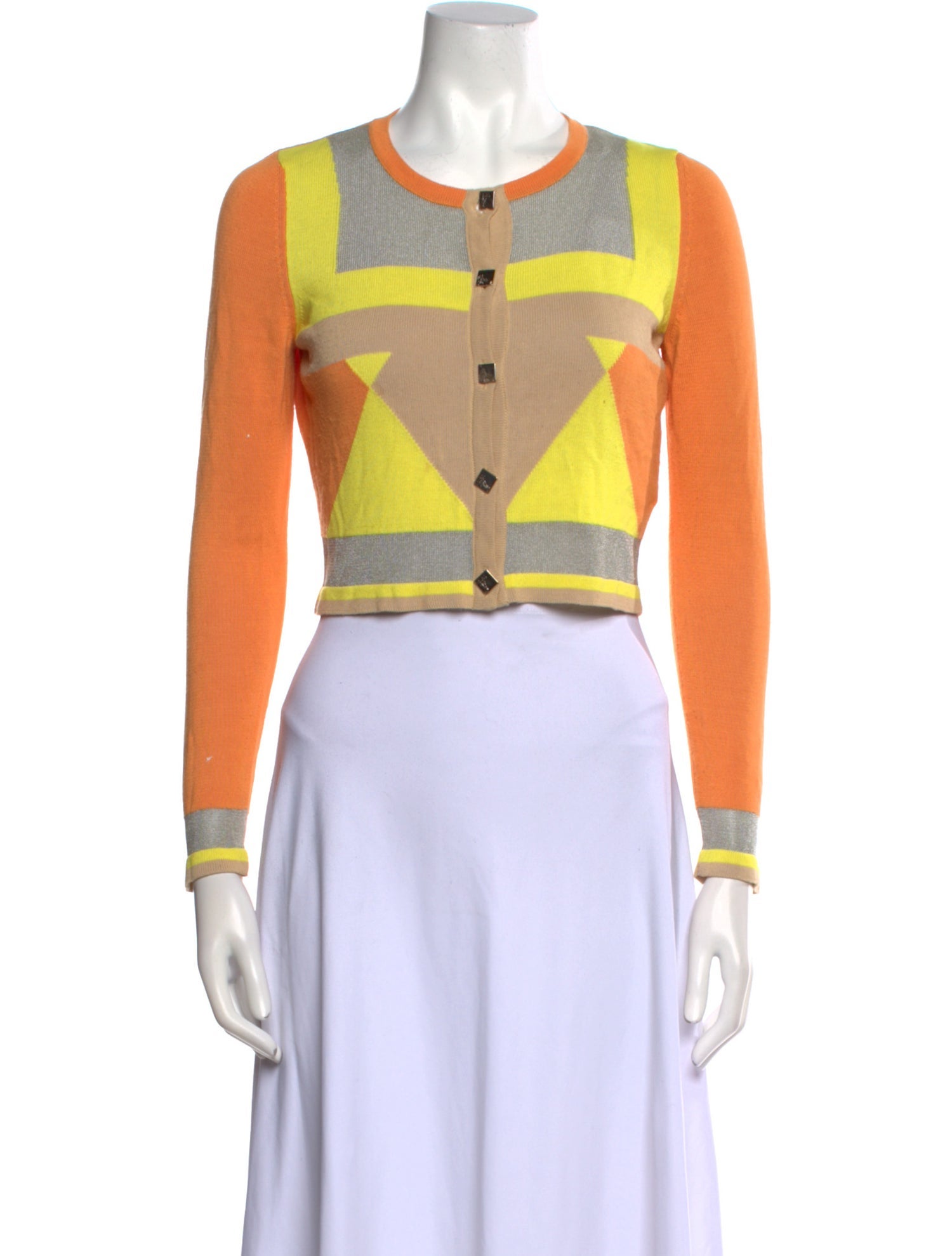 Versace Collection Printed Crew Neck Sweater