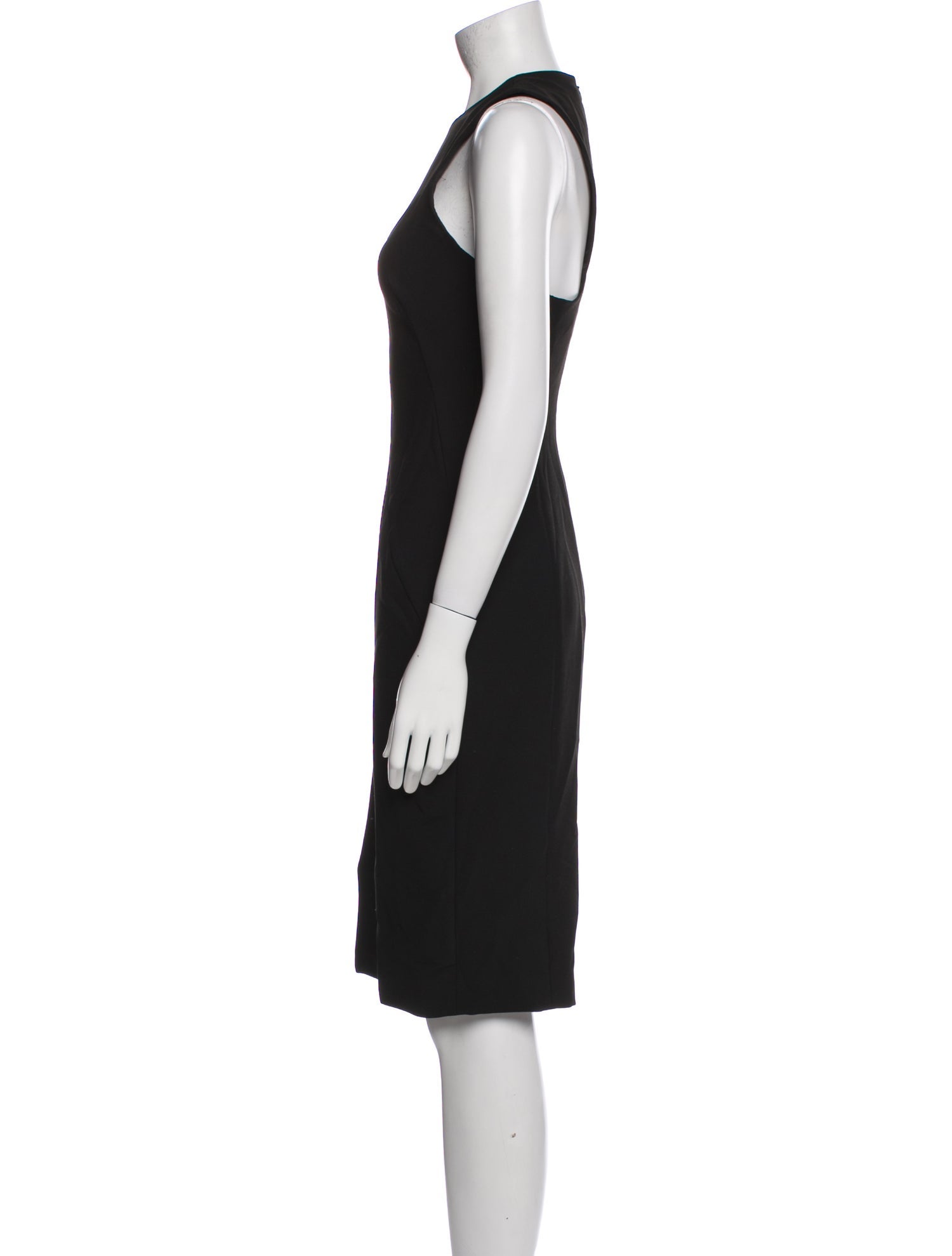 Versace Collection Crew Neck Knee-Length Dress