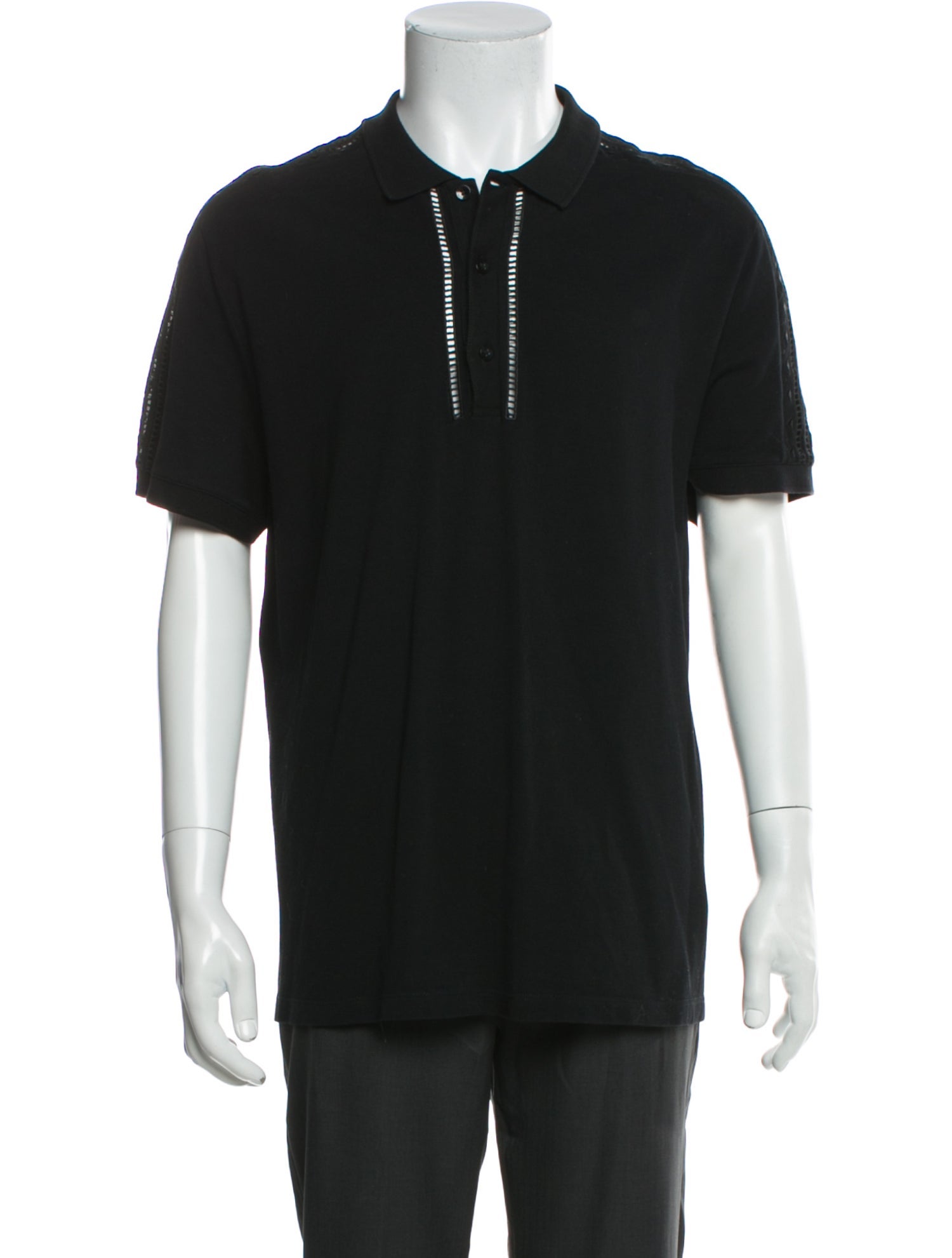 Versace Collection Crew Neck Short Sleeve Polo Shirt