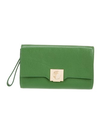 Versace Collection Leather Clutch