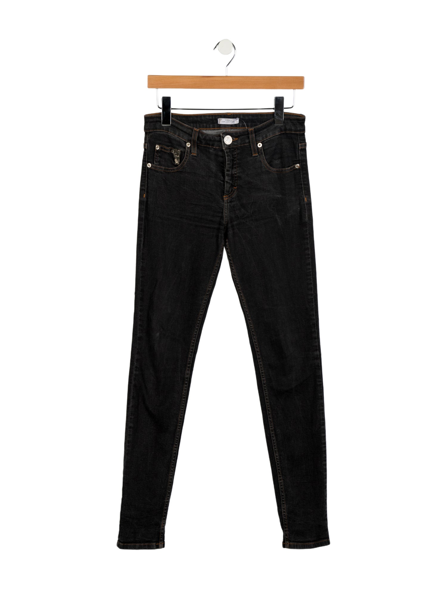 Versace Collection Mid-Rise Skinny Leg Jeans